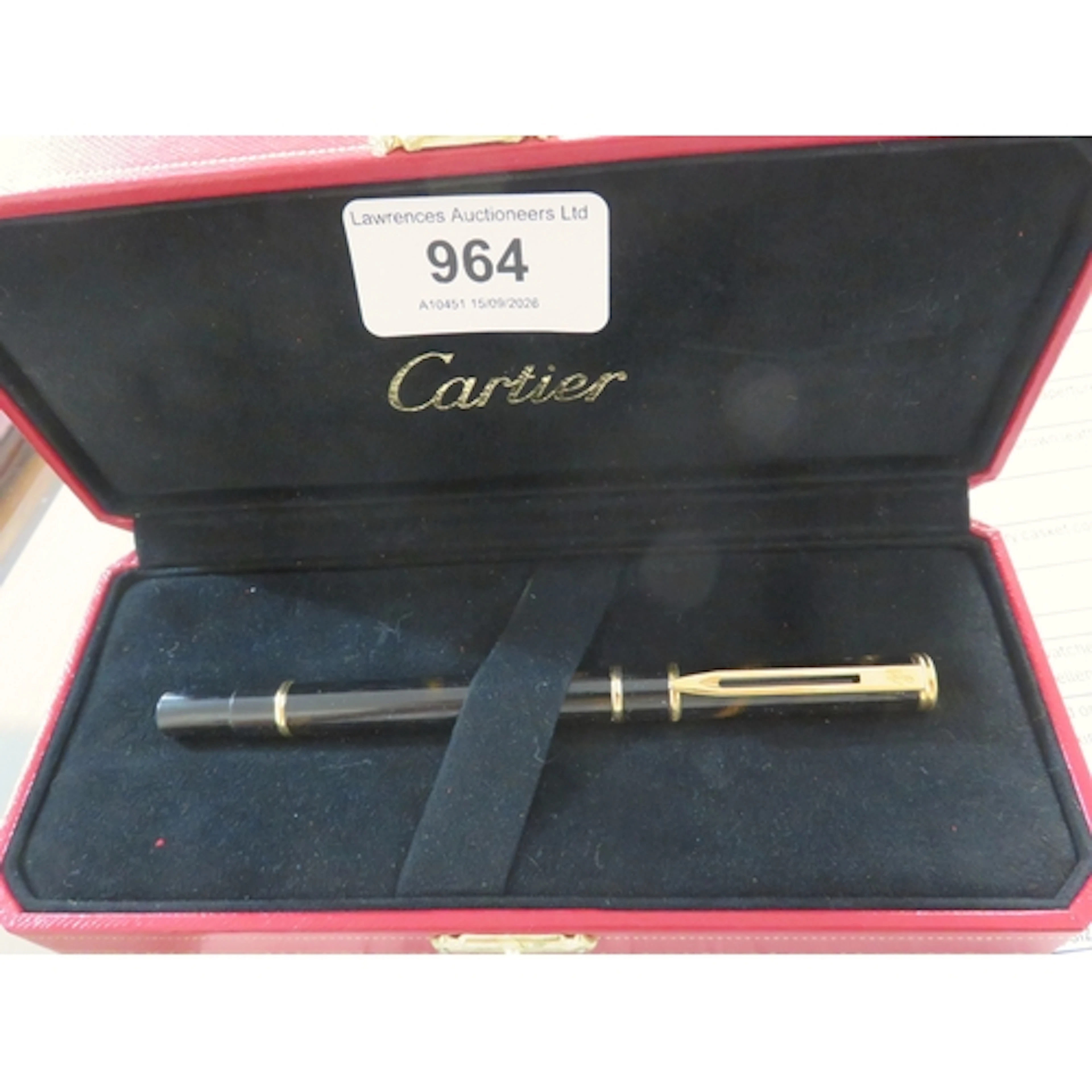 Cartier presentation box containing a Waterman pen
