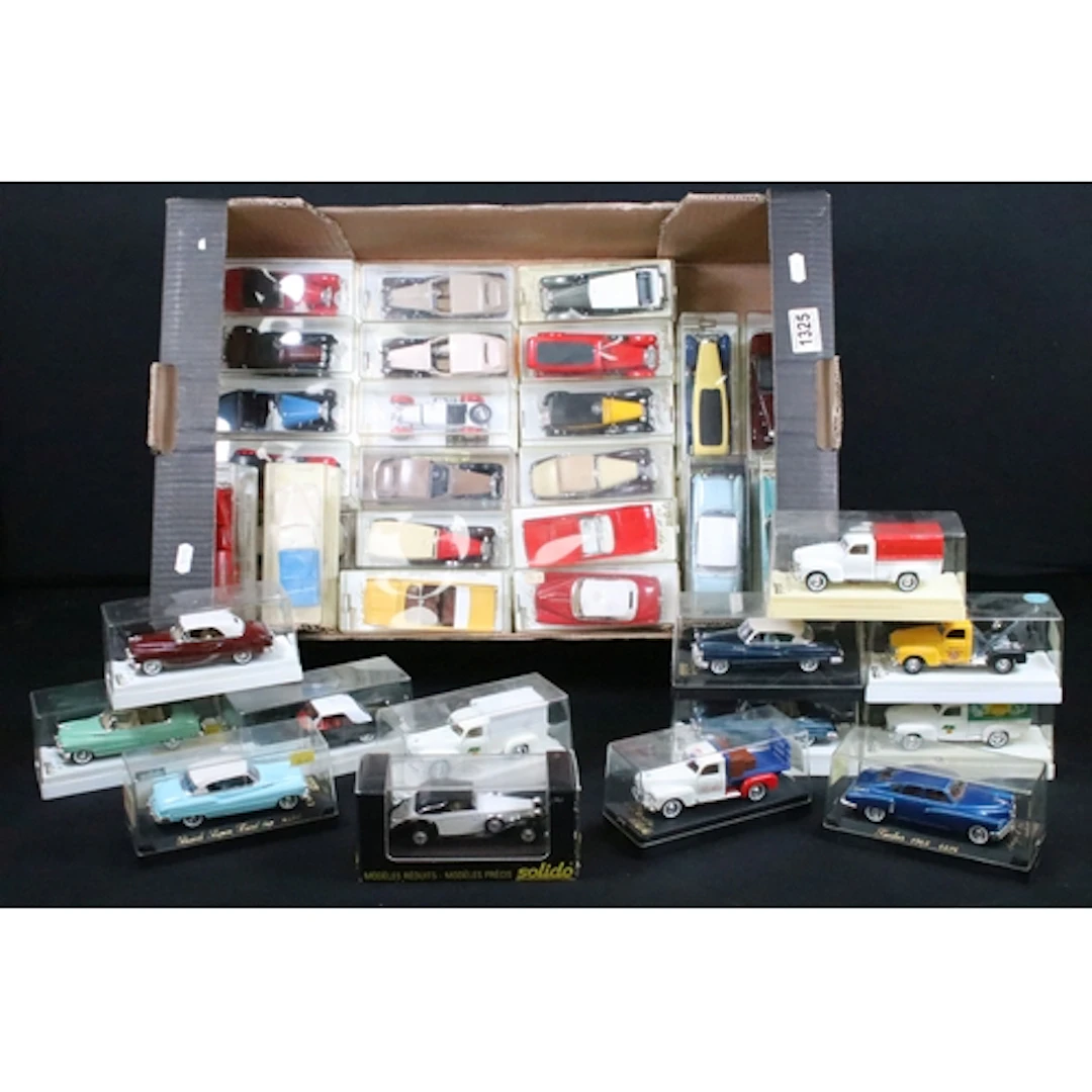 42 Cased Solido diecast models mainly featuring Age d'or exa...
