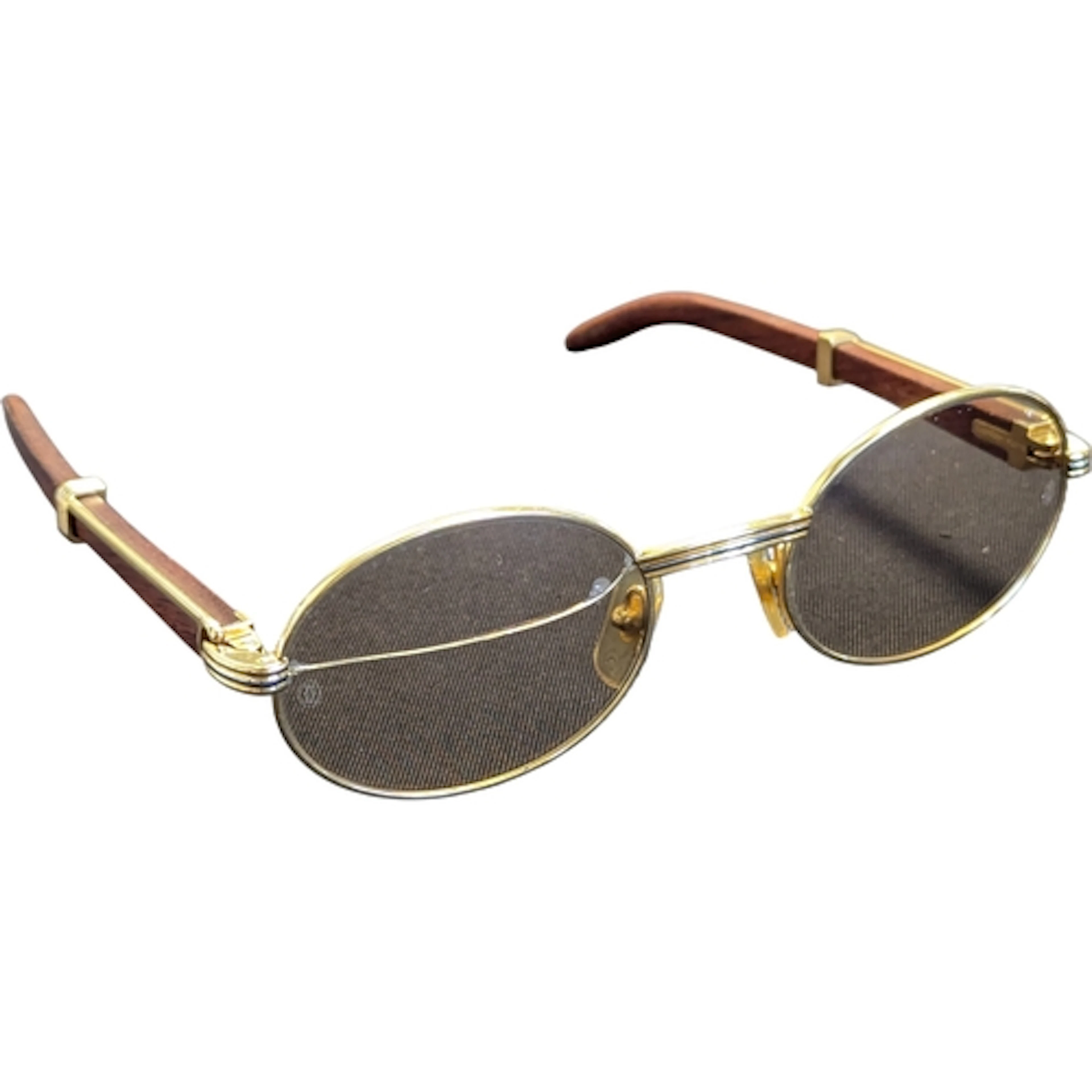 Cartier, France - Late 20th century pair of sunglasses. In g...