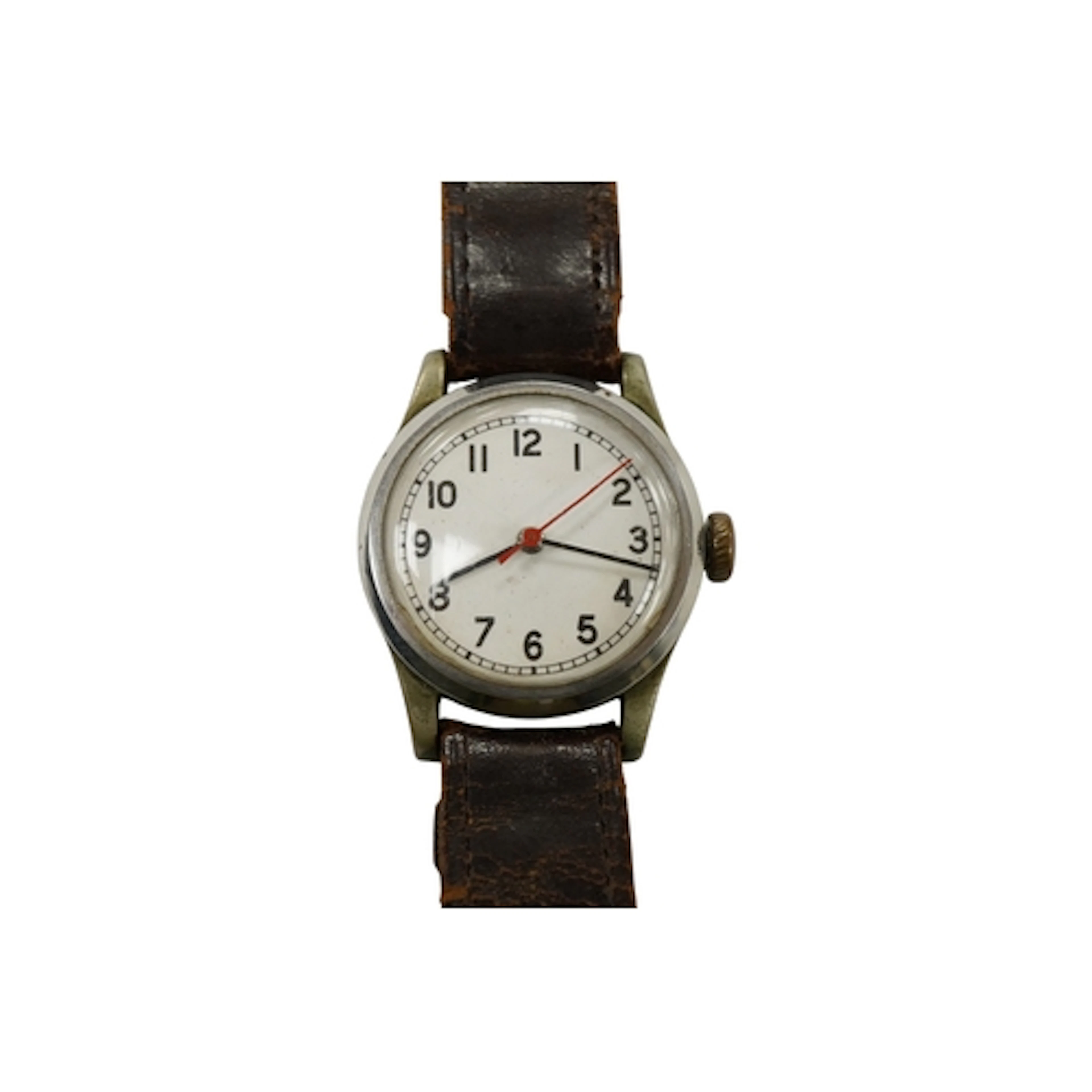 A gentleman's WWII stainless steel Air Ministry military pil...