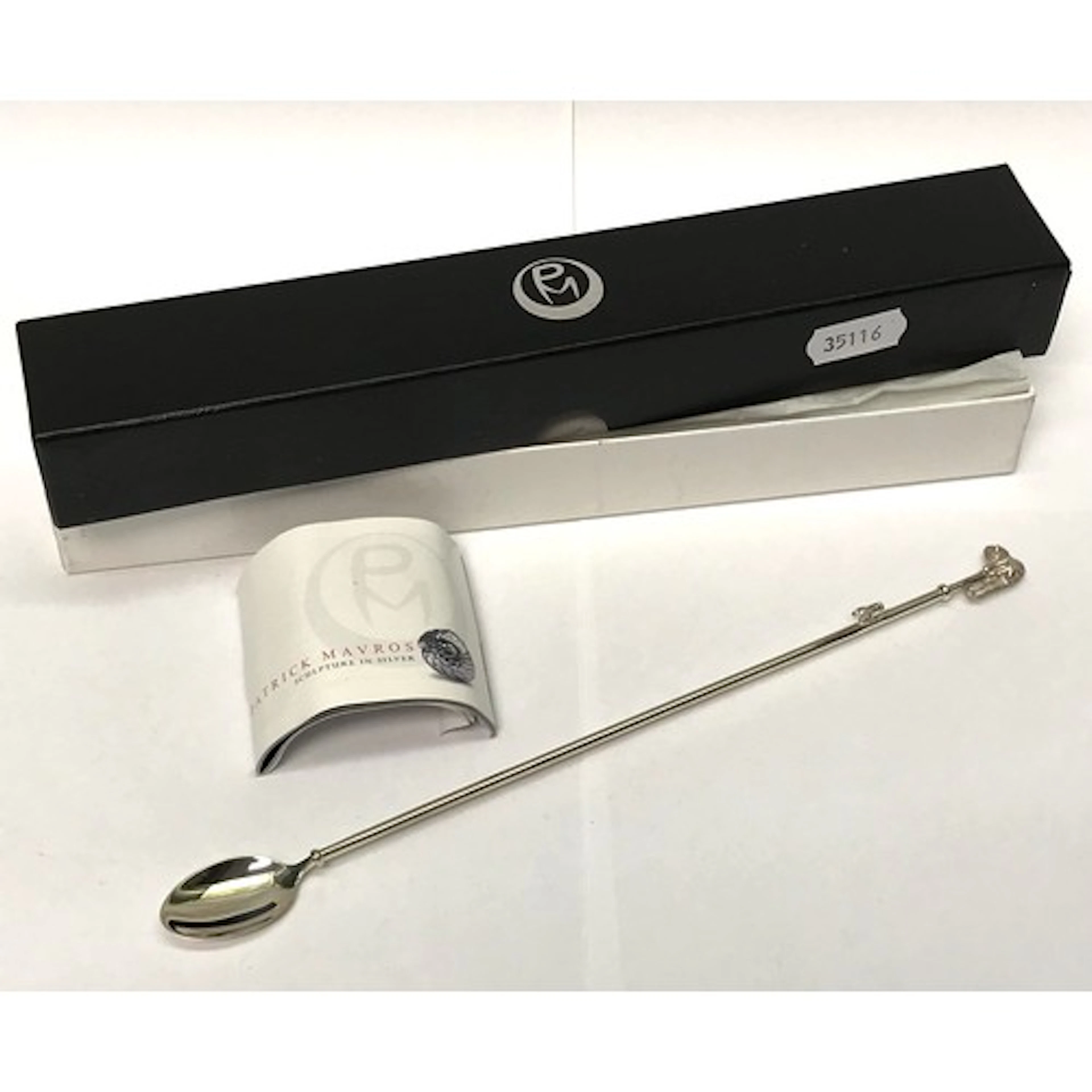 Patrick Mavros: an African wildlife motif cocktail stirrer s...