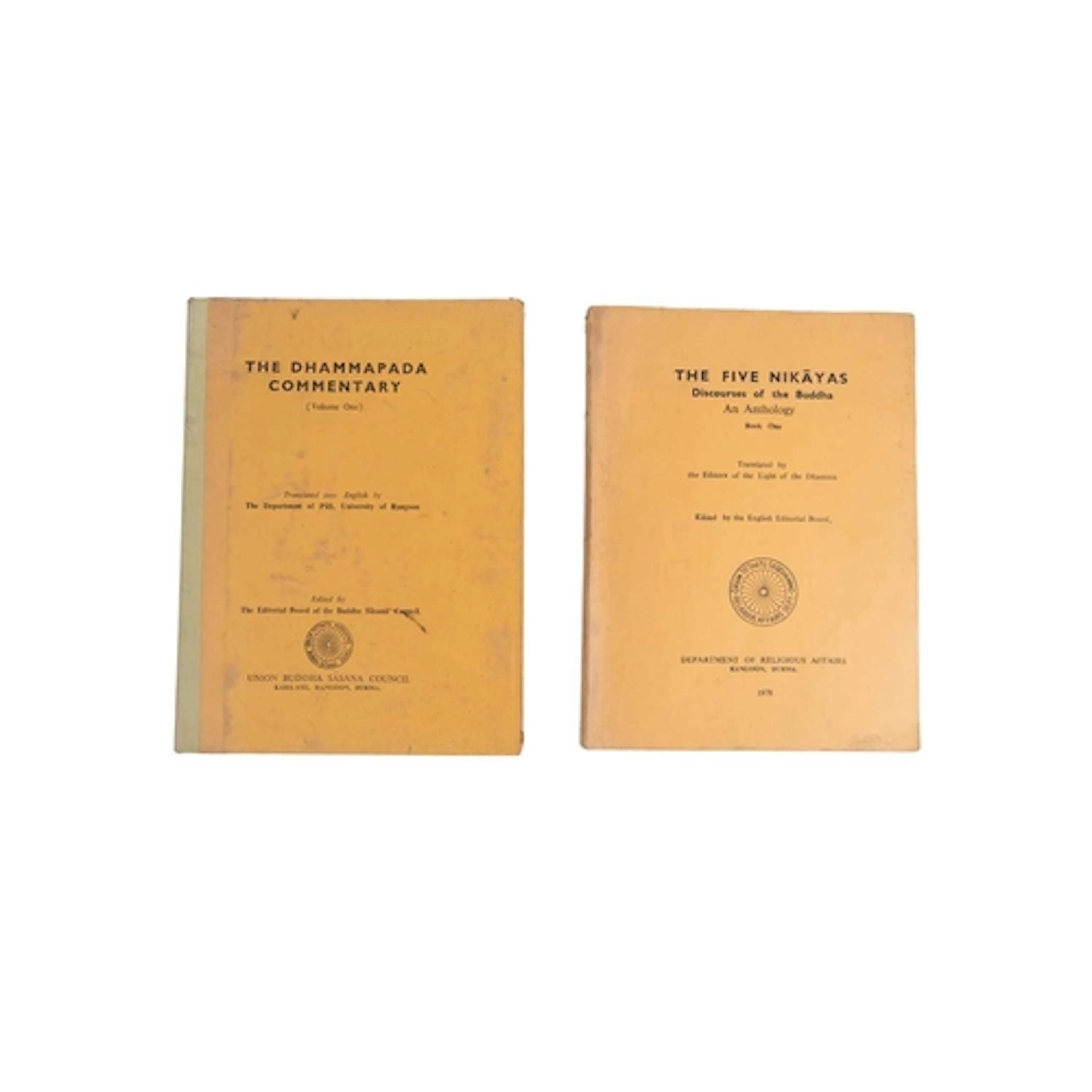 (Buddhism and Burmese Publishing) Two scarce survivors' Bada...