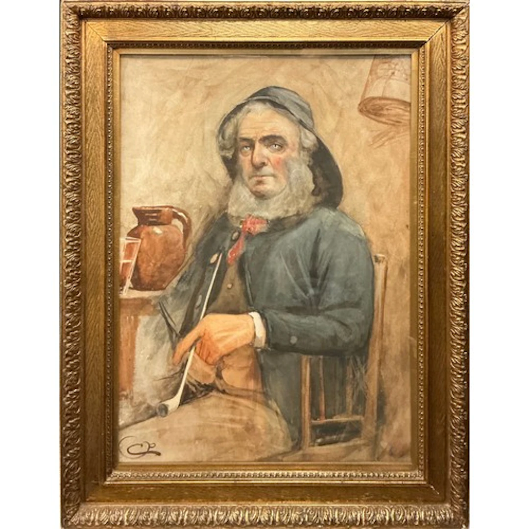 Manner of Joseph Barnes (Active 1867-1887), Portrait of an ...