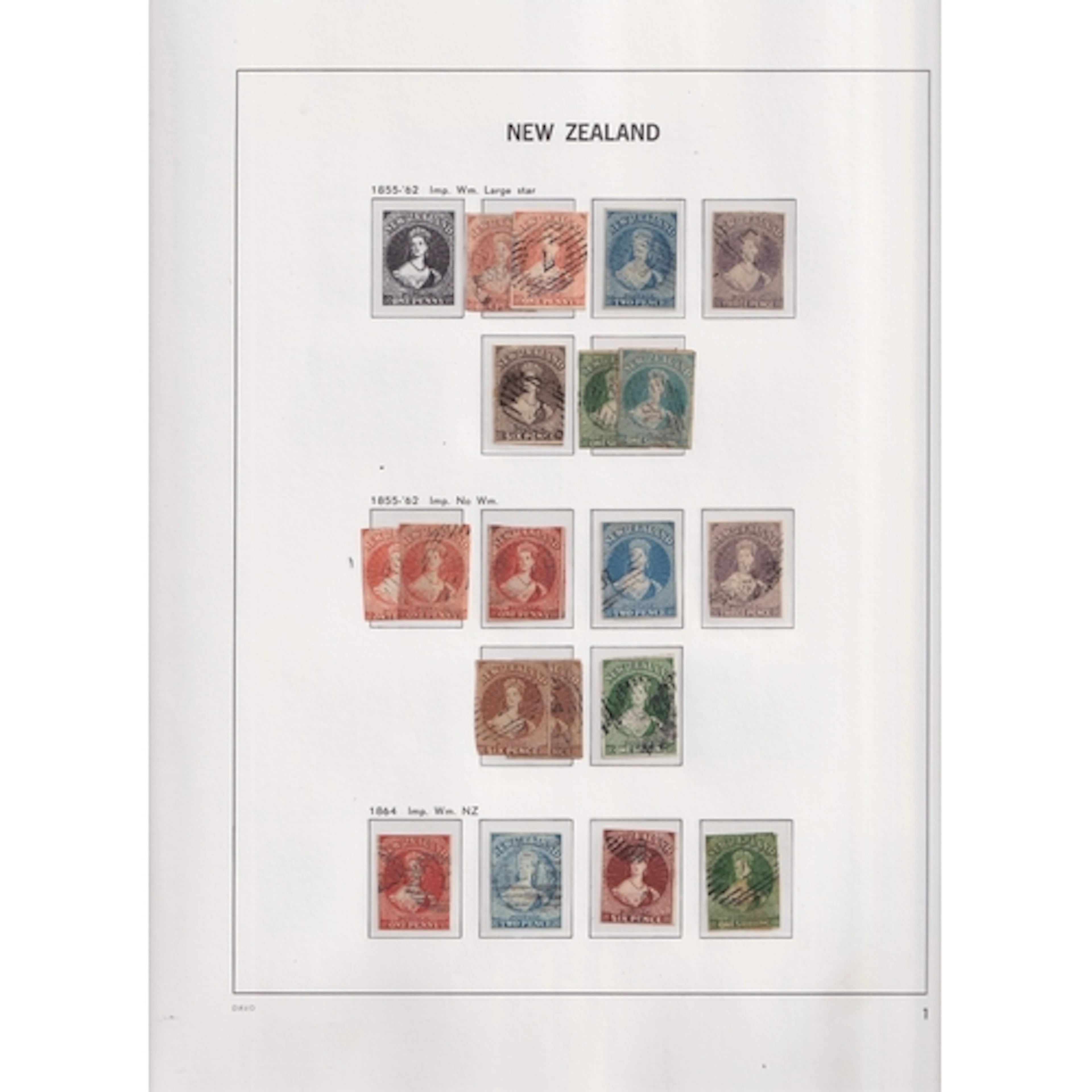 1855/2006 used collection in 4 printed Davo albums with a gr...