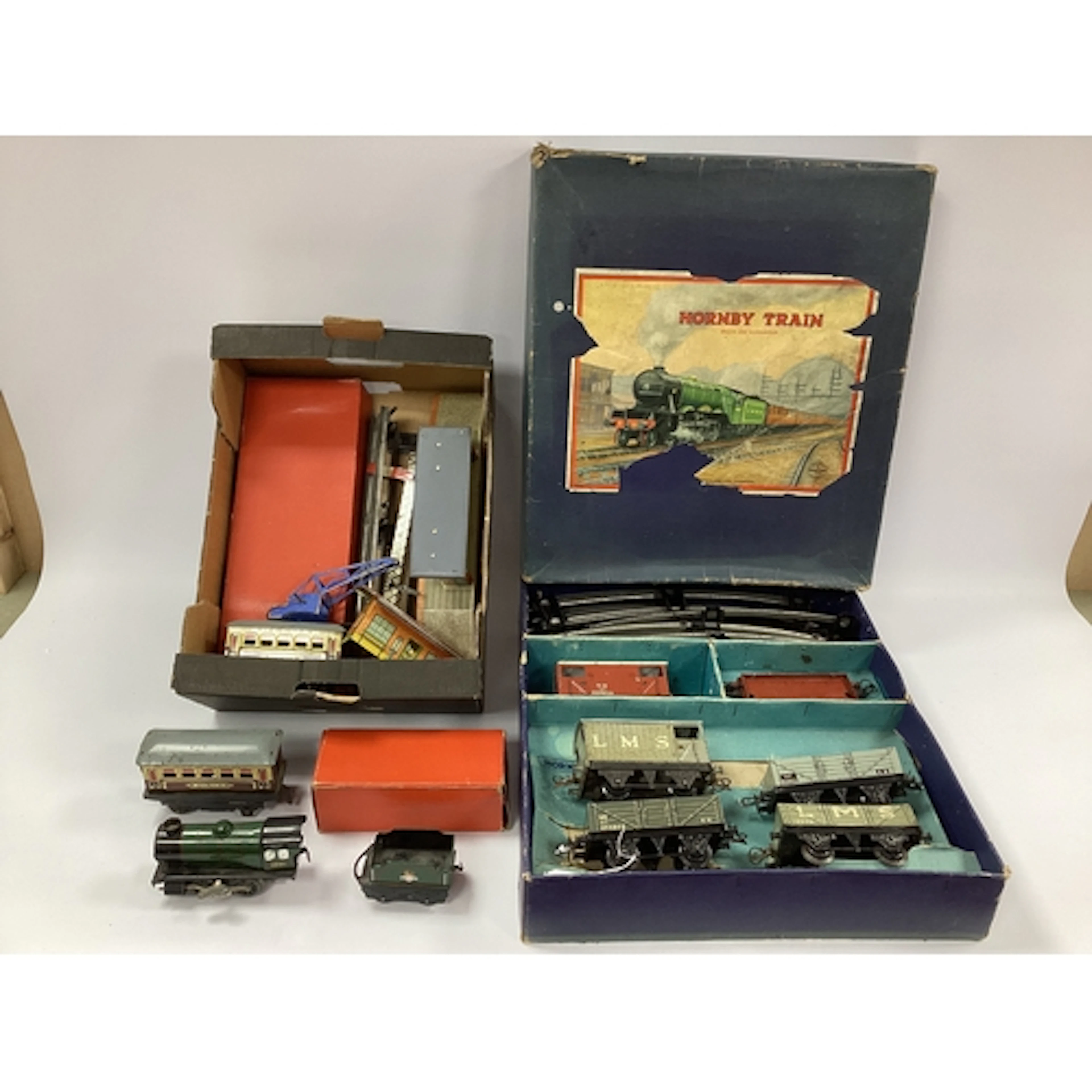 A Collection of Early Post-War Hornby 0 Gauge Tinplate, incl...