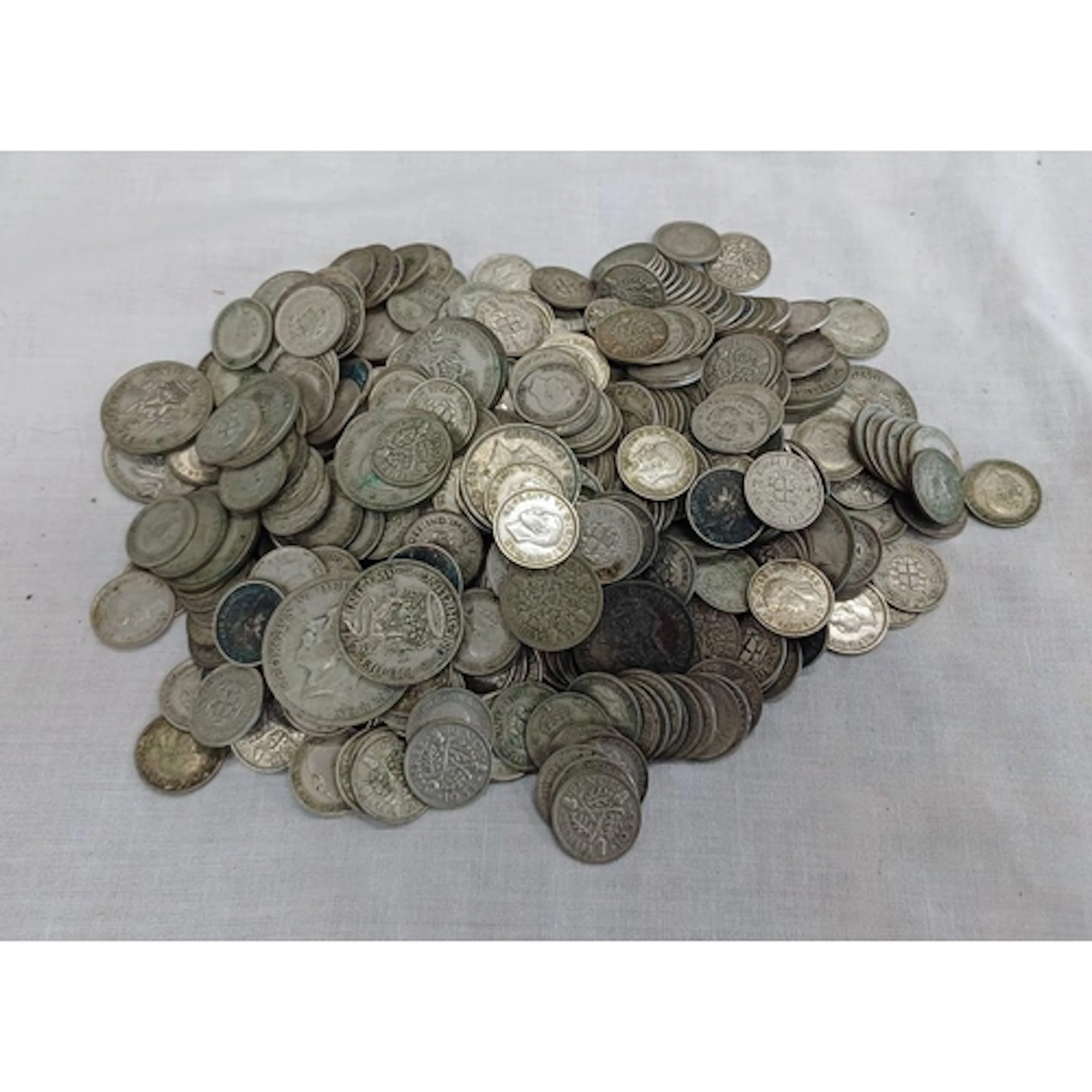 1920 - 1947 BRITISH SILVER CONTENT COINS, 830 GRAMS