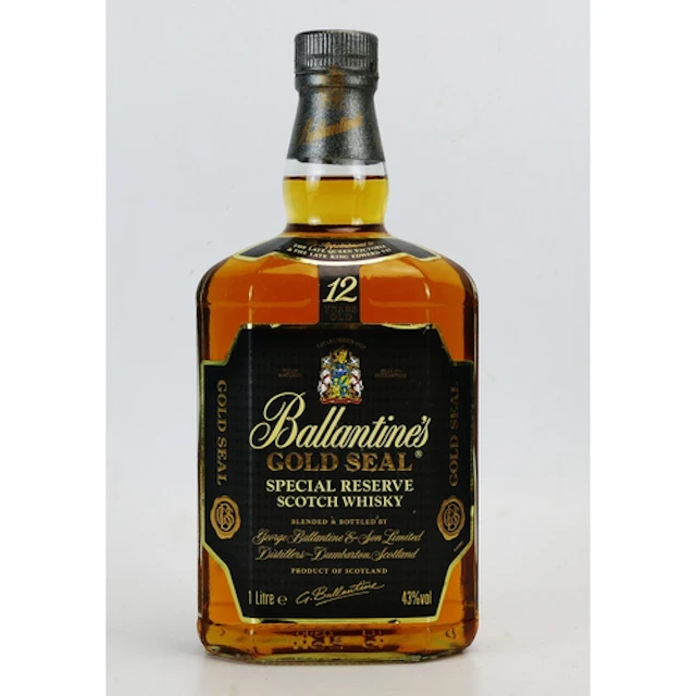 Ballentines gold seal 12 year old special reserve scotch whi...
