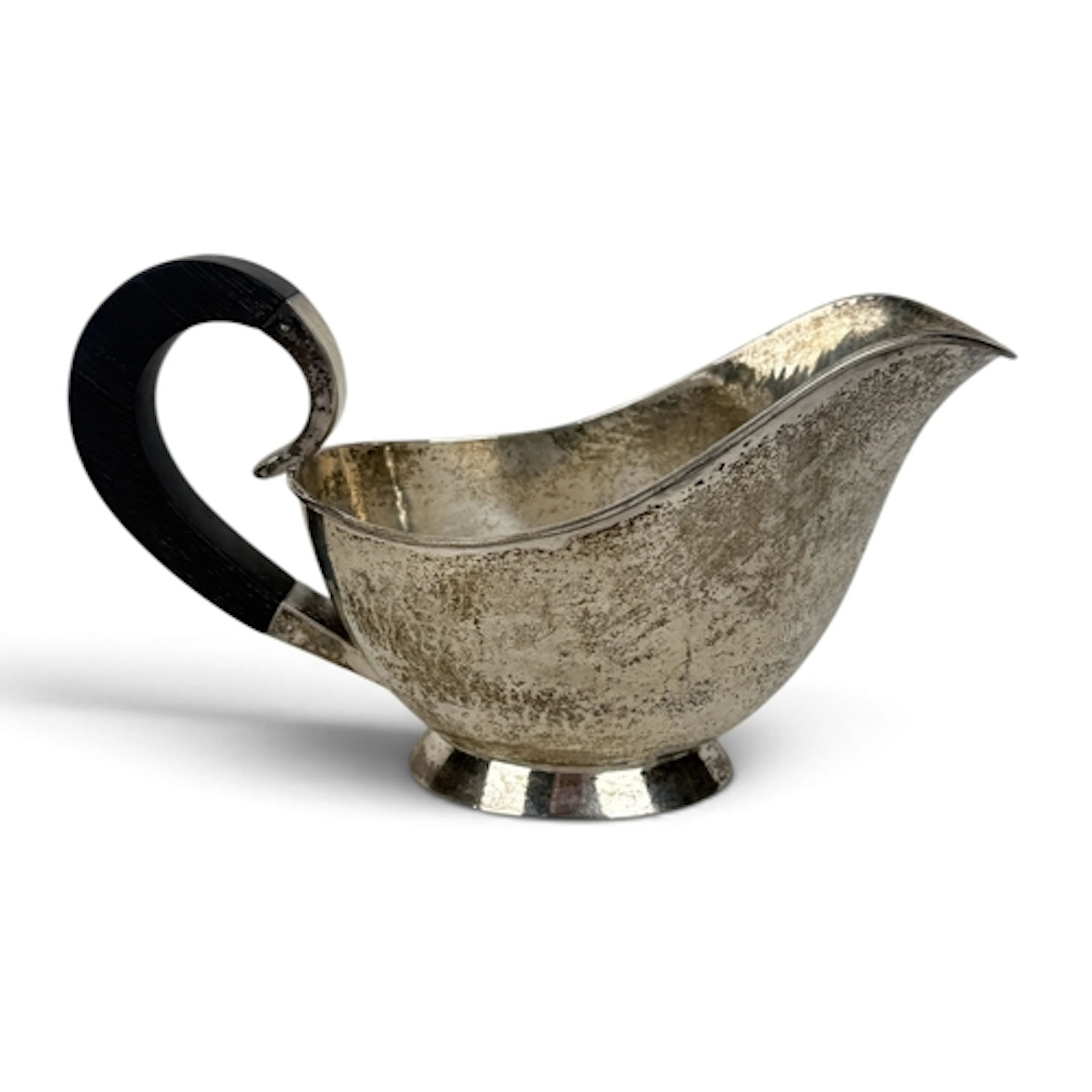 JOHANNES SIGGAARD, ASSAYER: A DANISH SILVER HELMET SHAPE SAU...