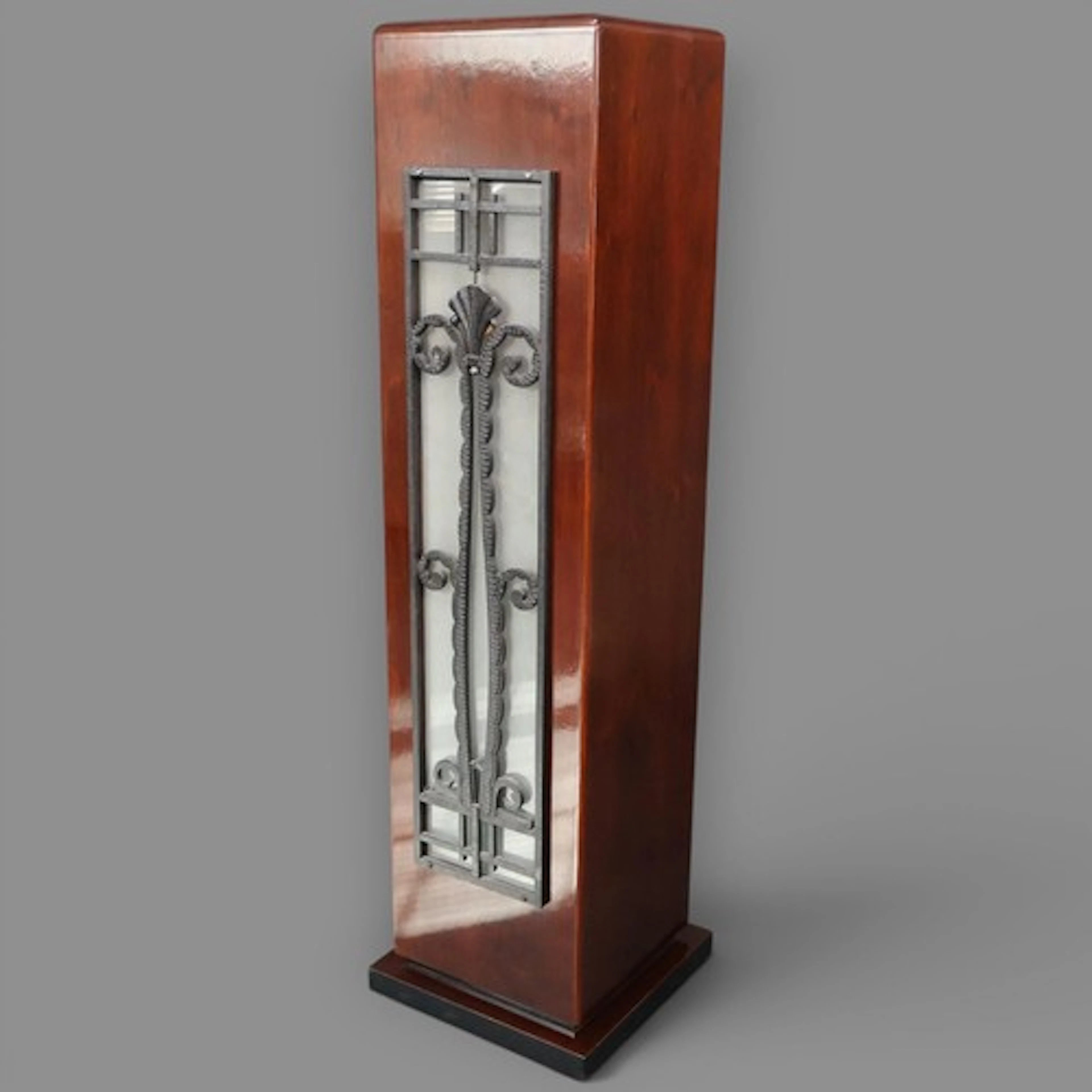 A high quality Art Deco design illuminated pedestal column i...