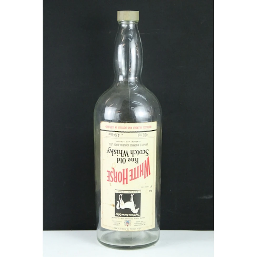 White Horse Fine Old Scotch Whisky 4.54 litre bottle, empty....