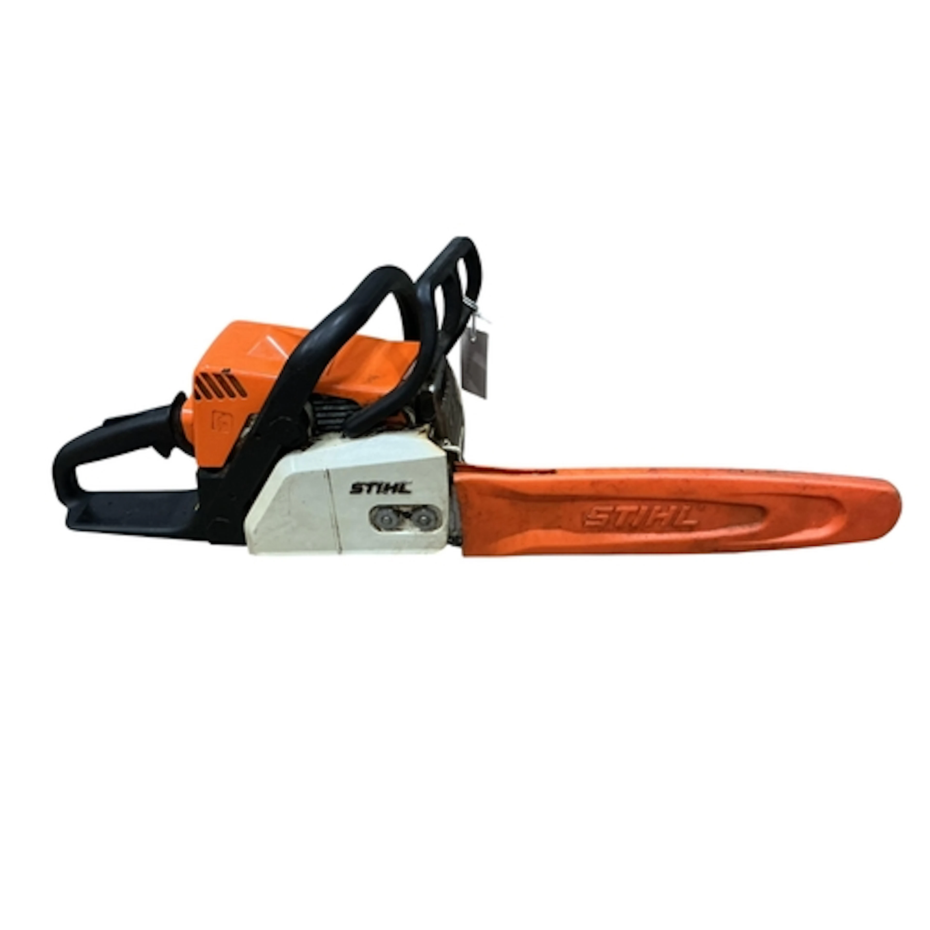 A Stihl MS170 petrol chainsaw