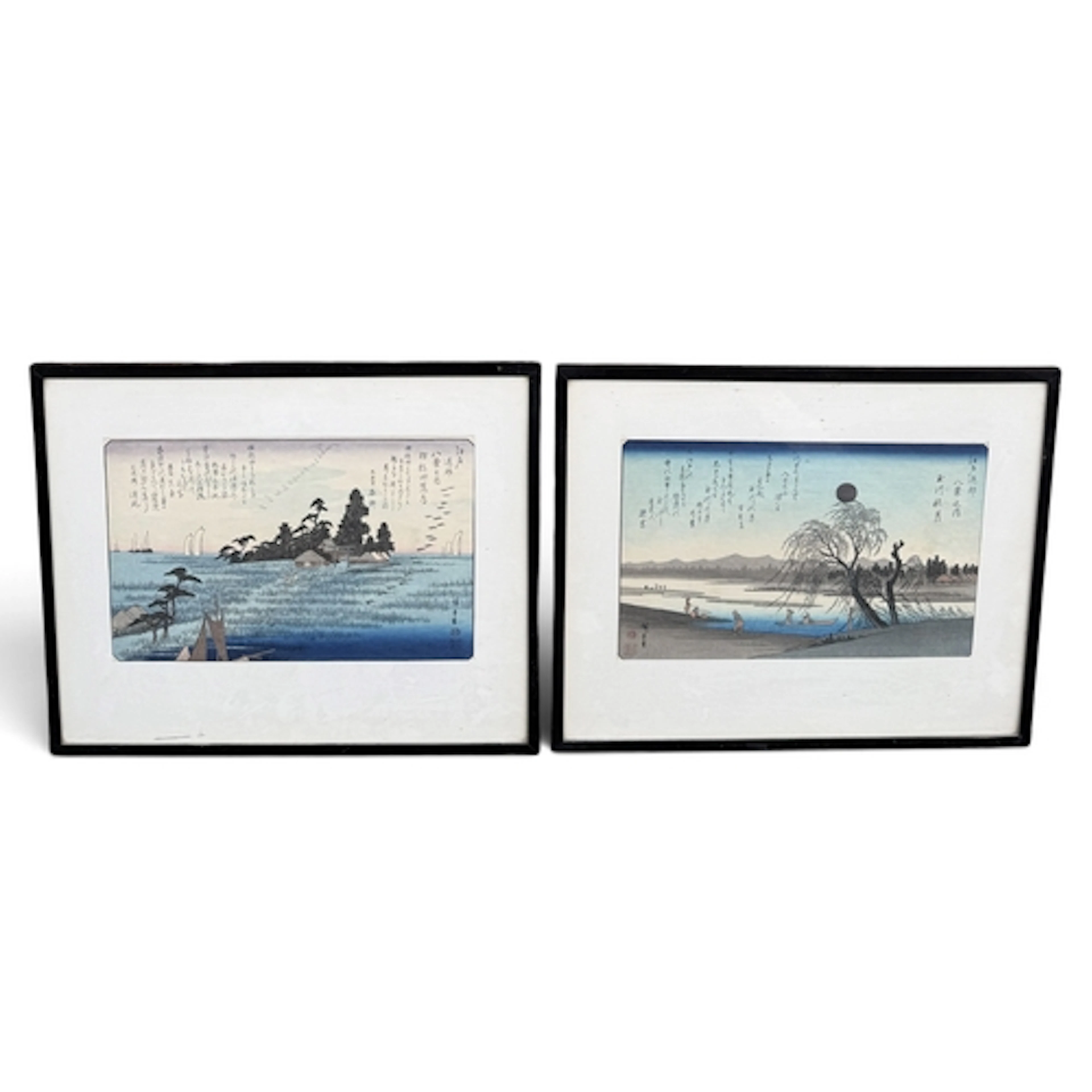 AFTER UTAGAWA HIROSHIGE (1797-1858): TWO JAPANESE WOODBLOCK ...
