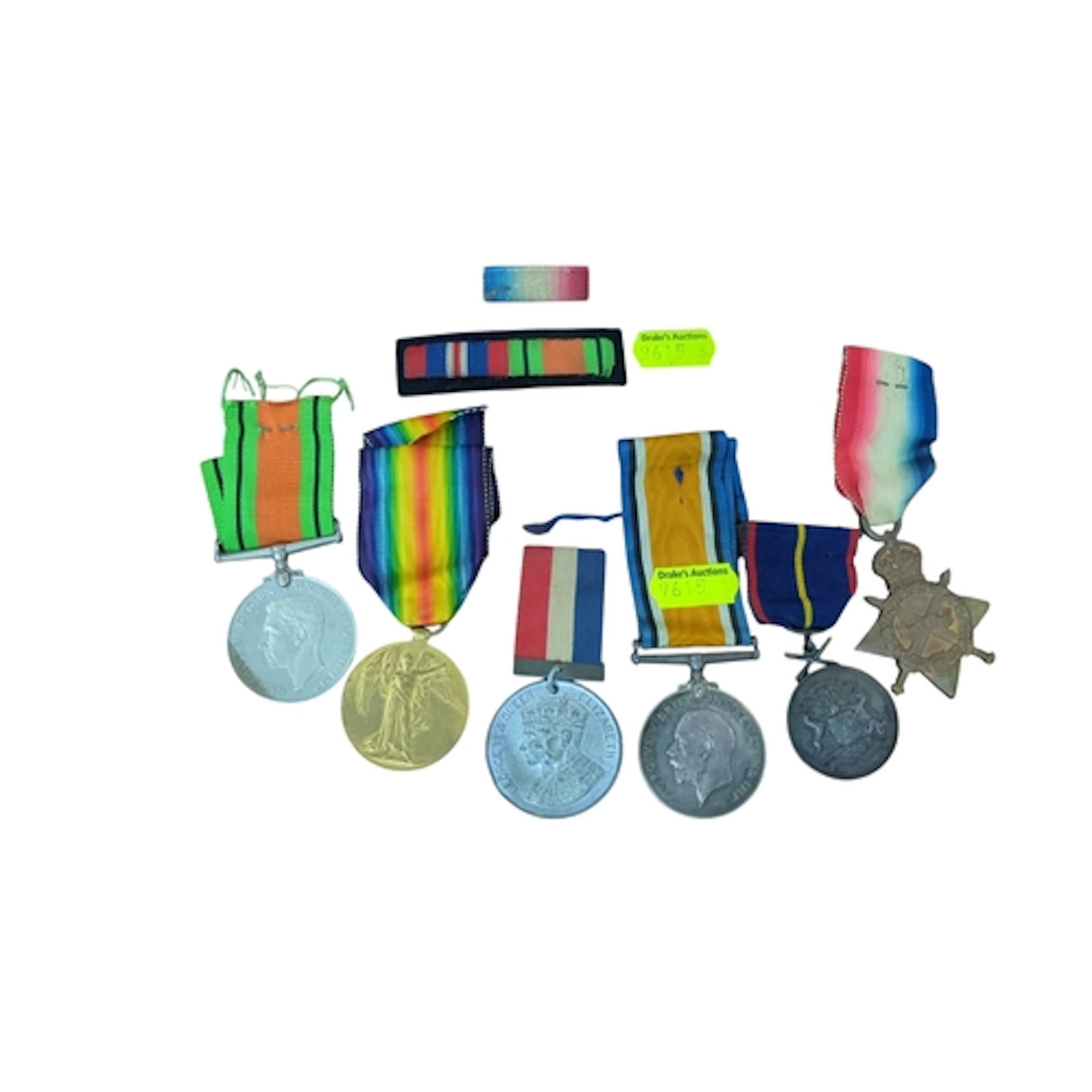A group of British campaign medals and coronation commemorat...