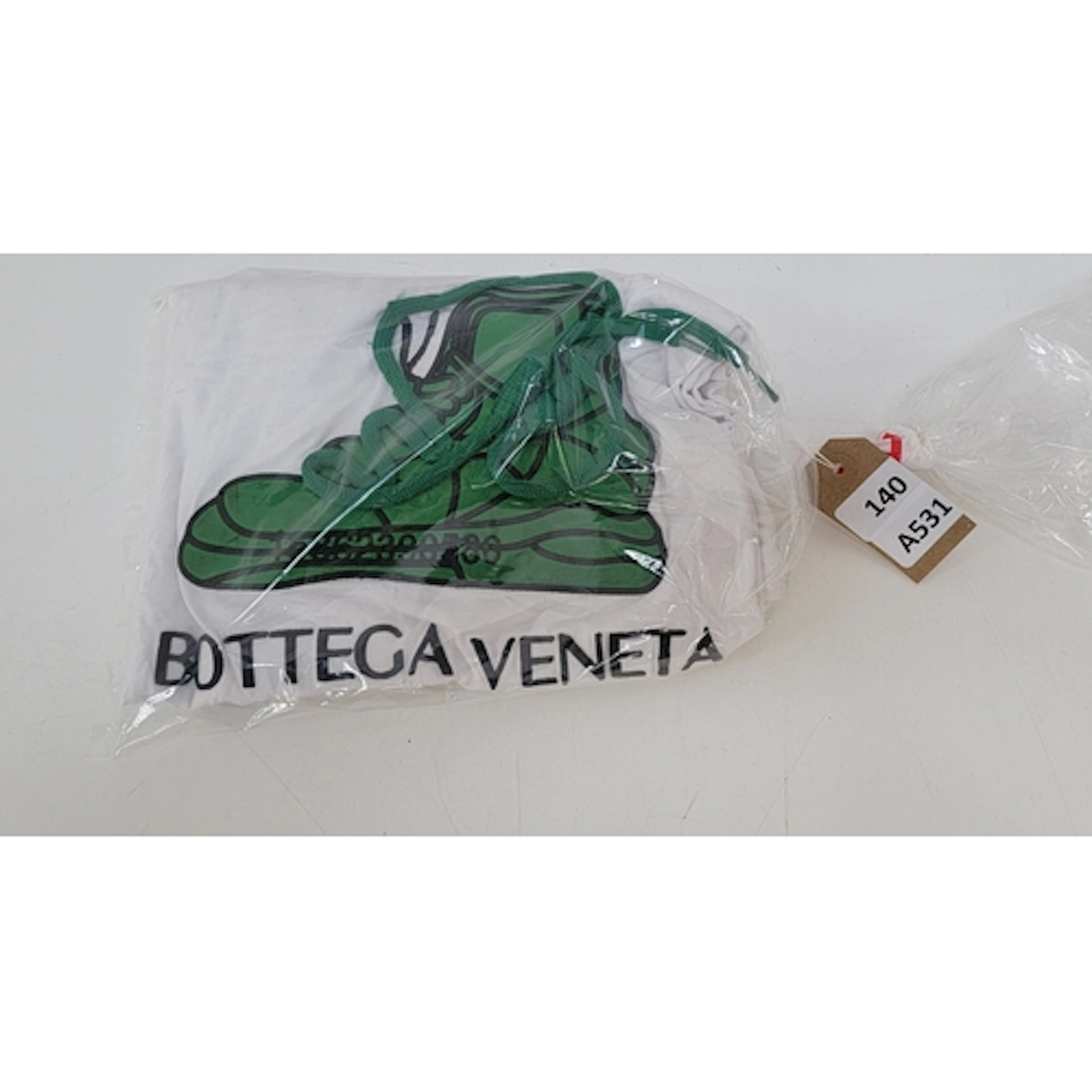 ONE PRE OWNED BOTTEGA VENETA GRAPHIC T-SHIRT WITH EMBROIDED ...