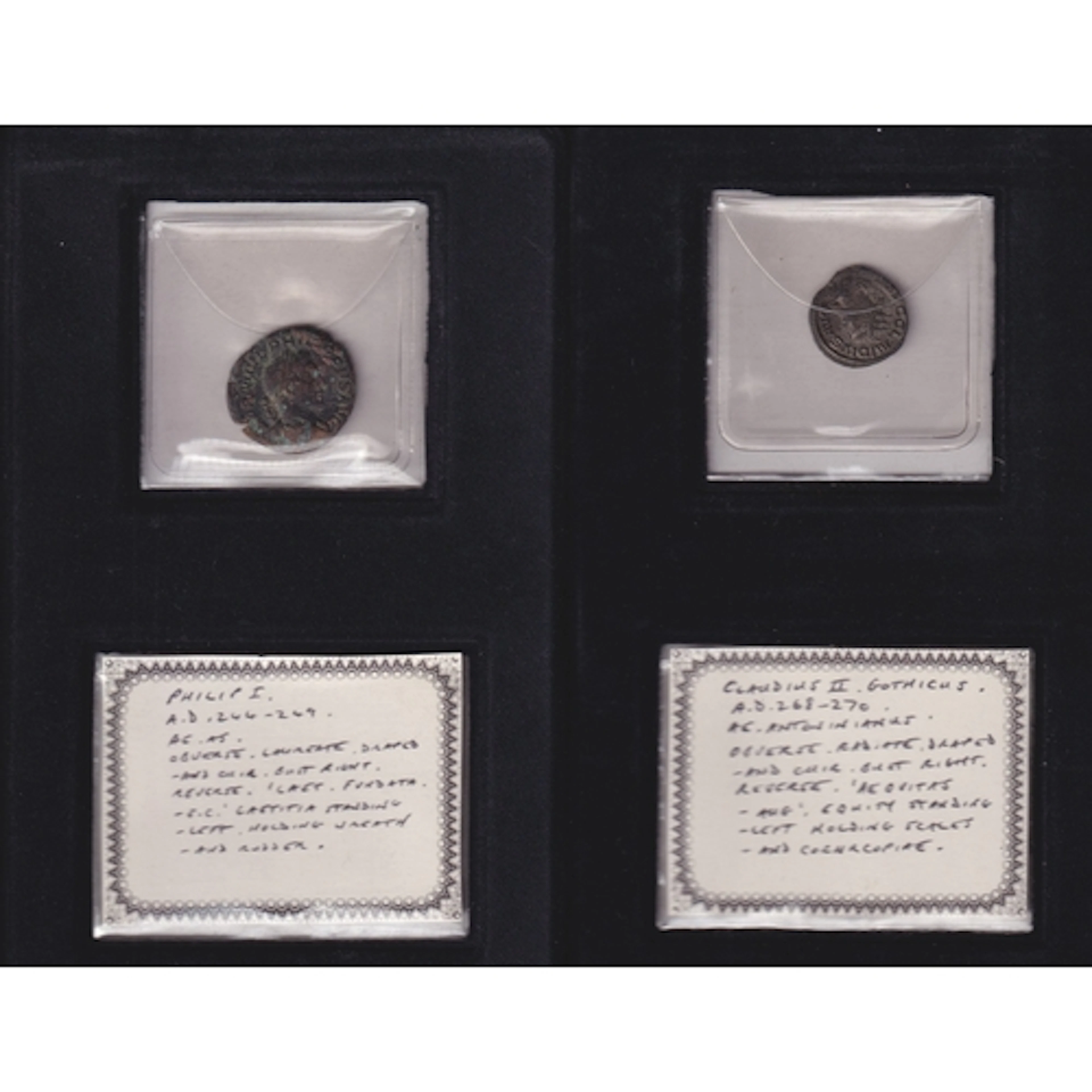A collection of x23 Roman Imperial bronze and base metal coi...