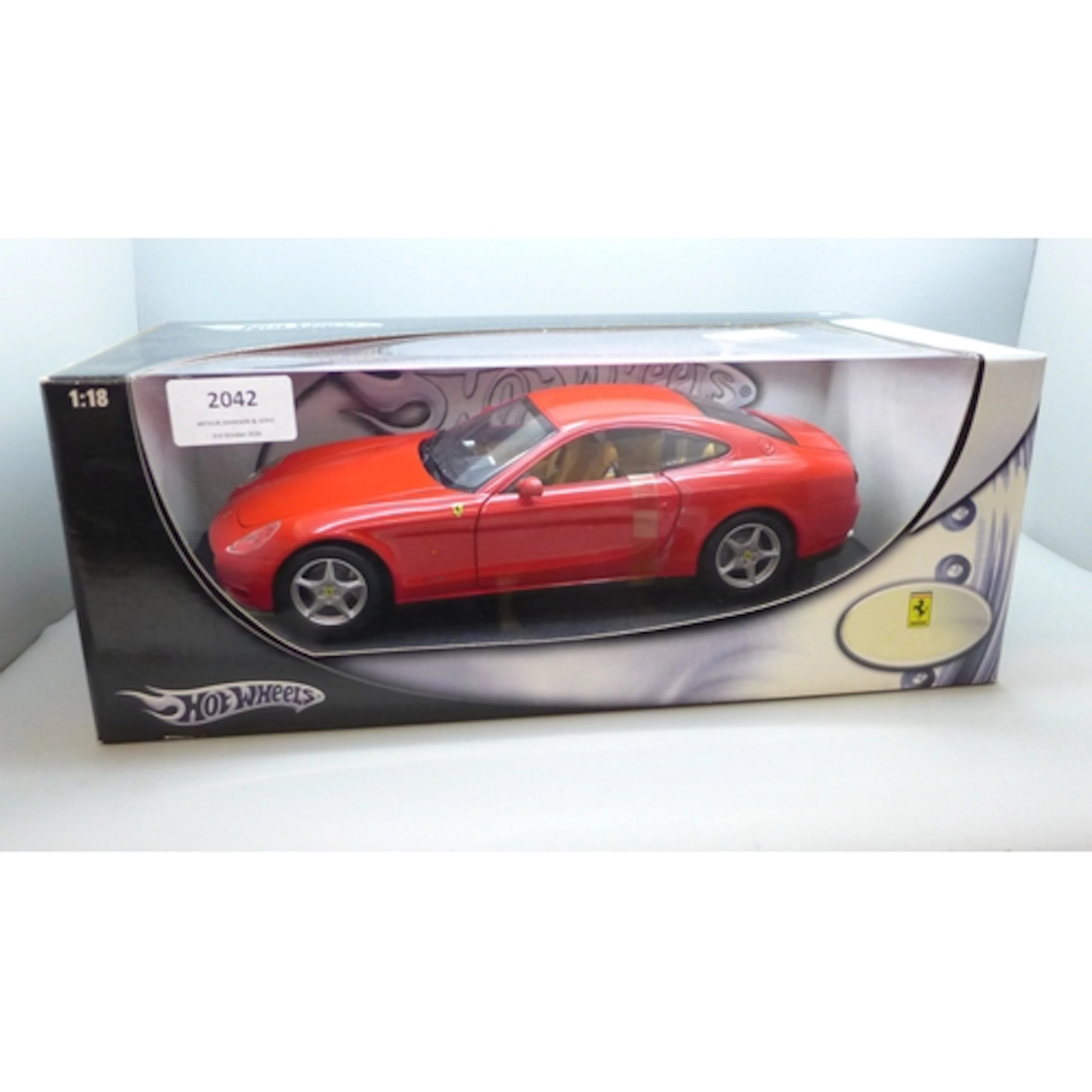 A Hot Wheels model Ferrari Scaglietti 612, 1:18 scale