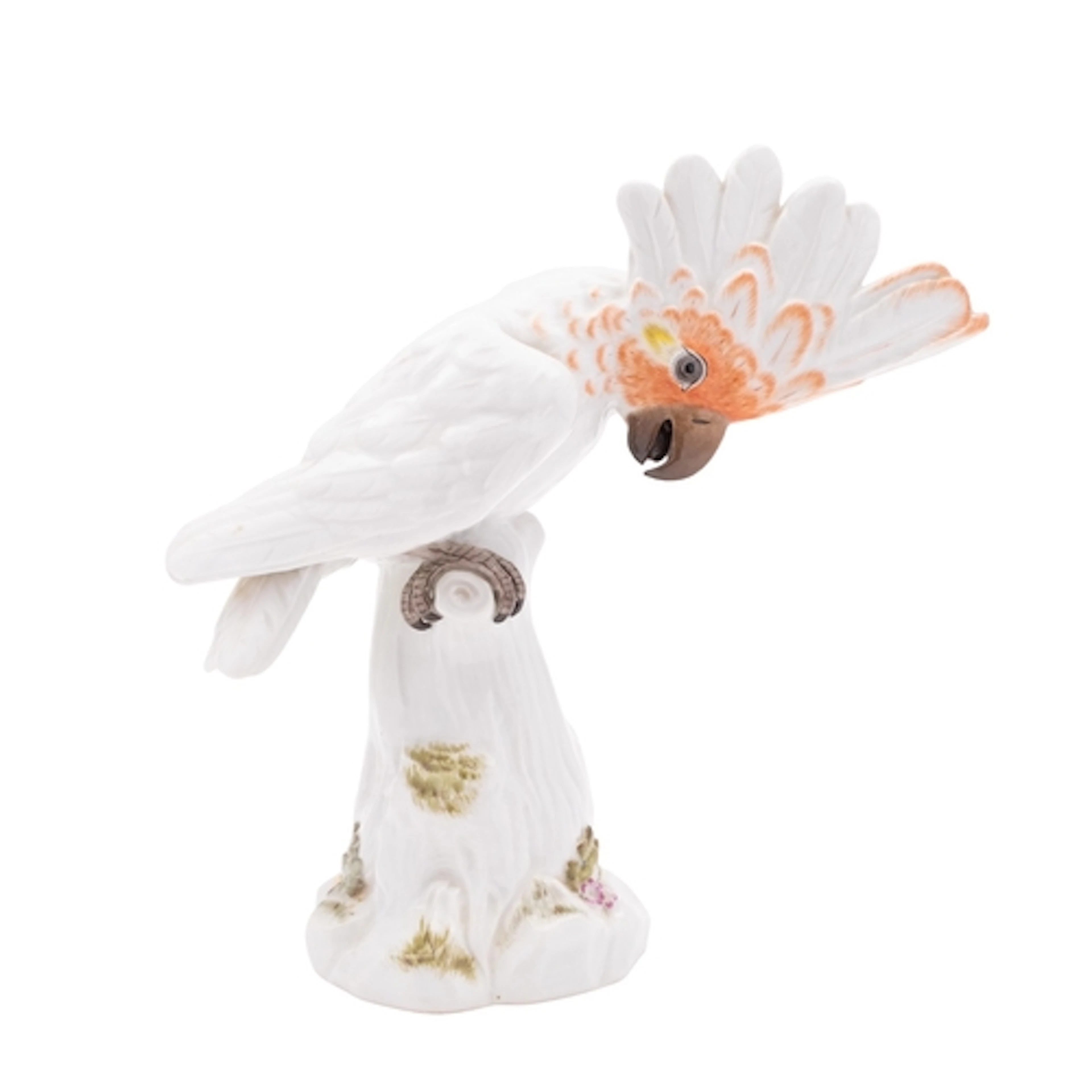 A Meissen porcelain Cockatoo modelled after the original by ...