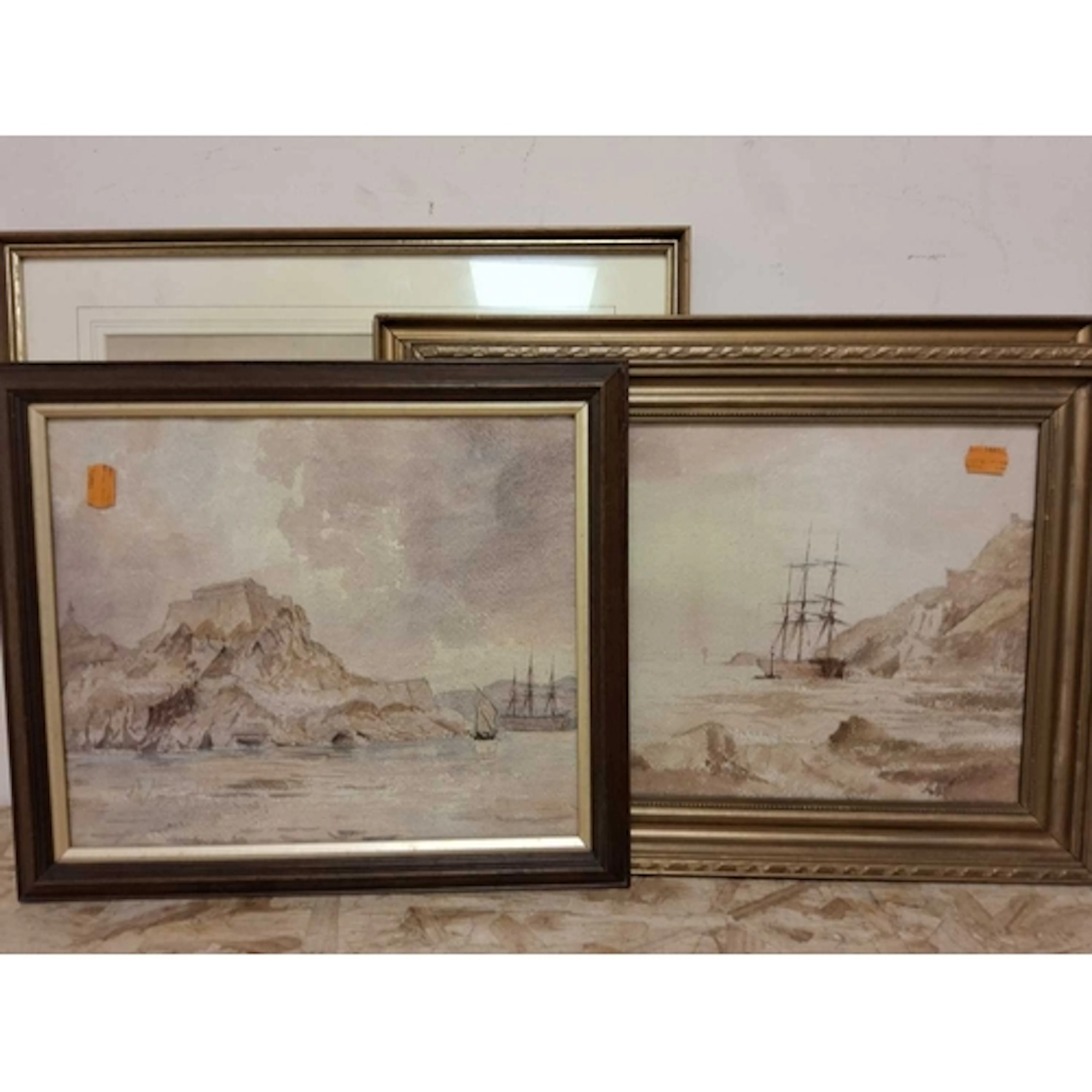 ATTRIBUTED TO REV JOHN LOUIS PETIT (1801-1868) TWO COASTAL L...
