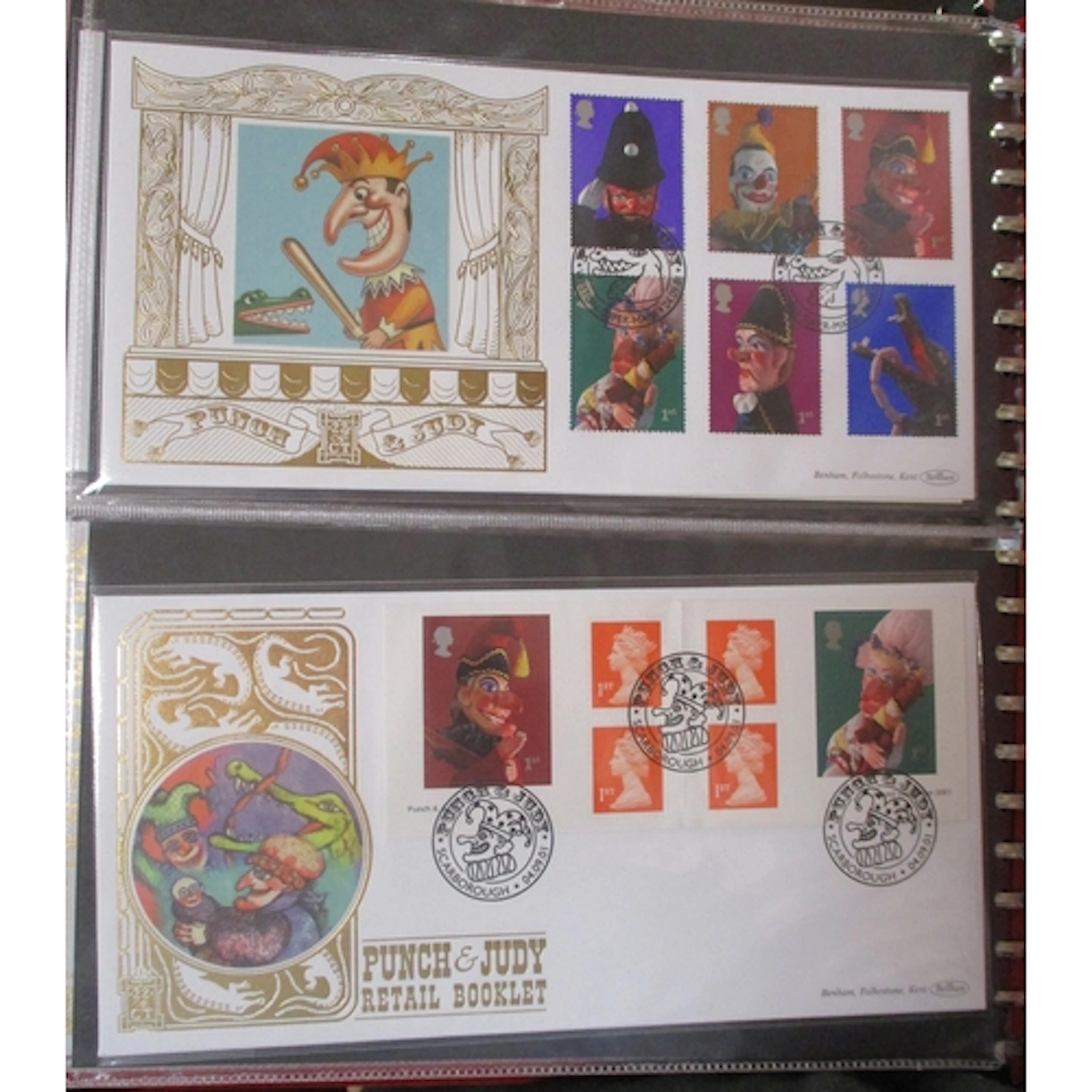 Large Benham's FDC coln in approx 29 vols ranging 1985-2001,...