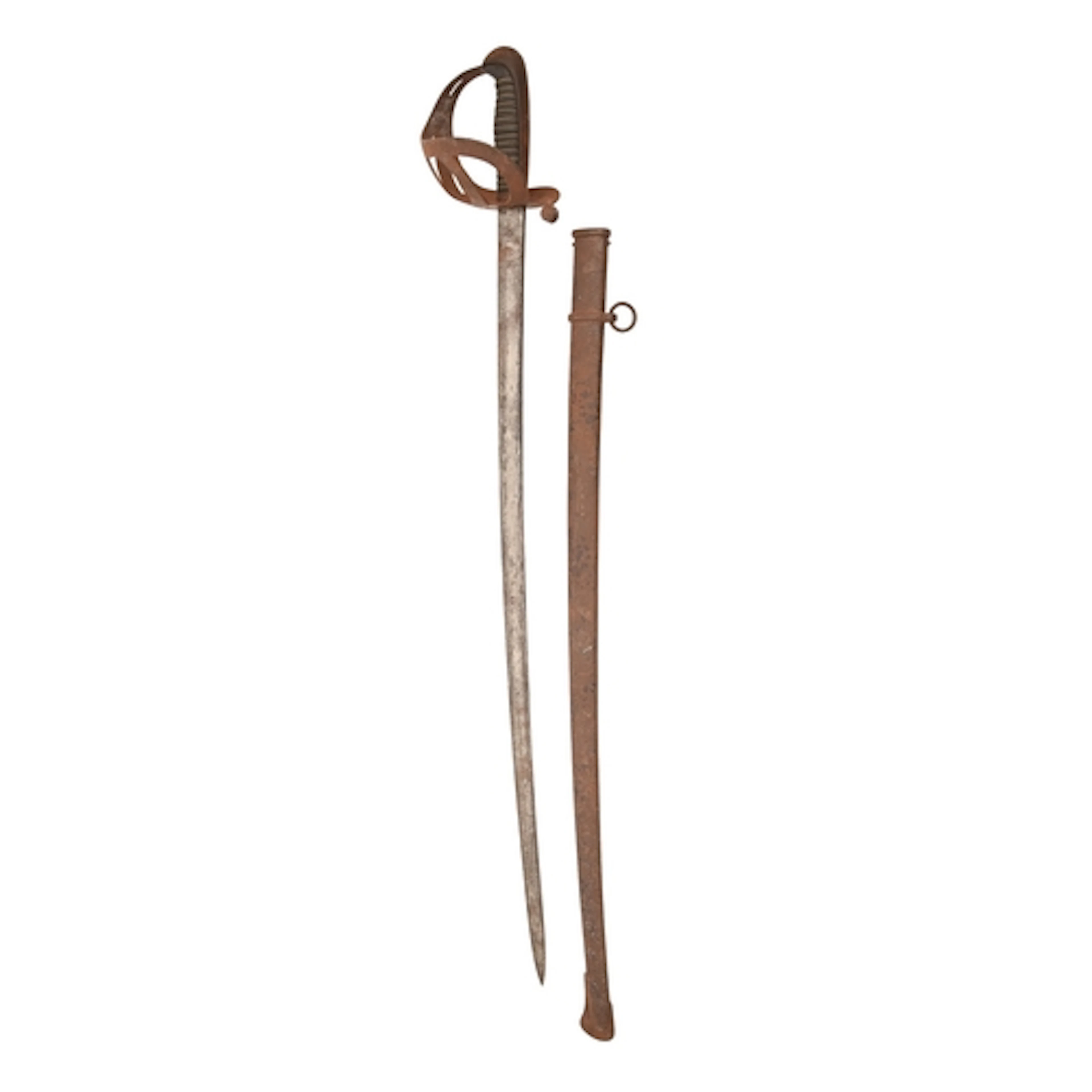 A sword, the blade with single fuller and etched "IBX KRATON...