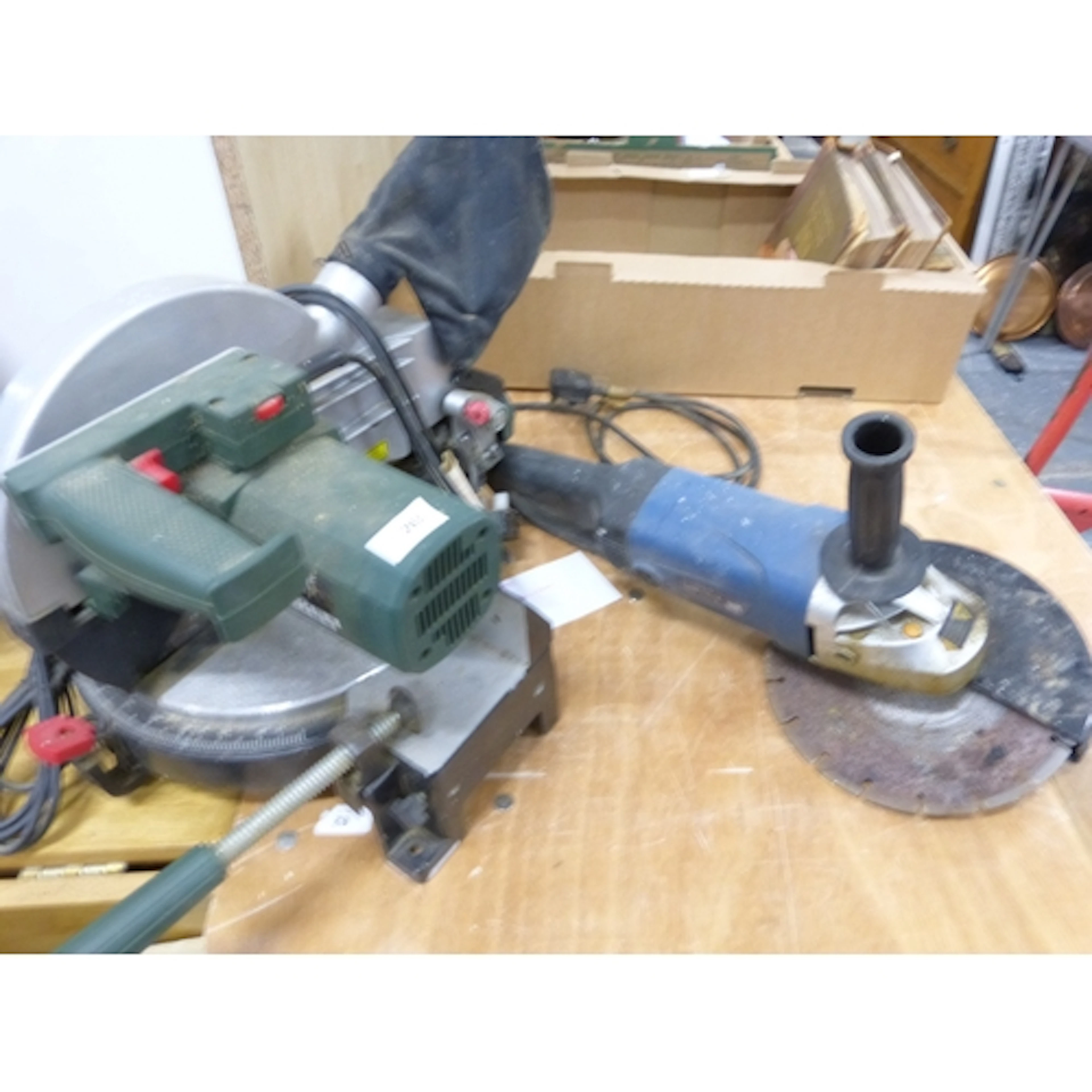 Parkside electric saw and grinder.