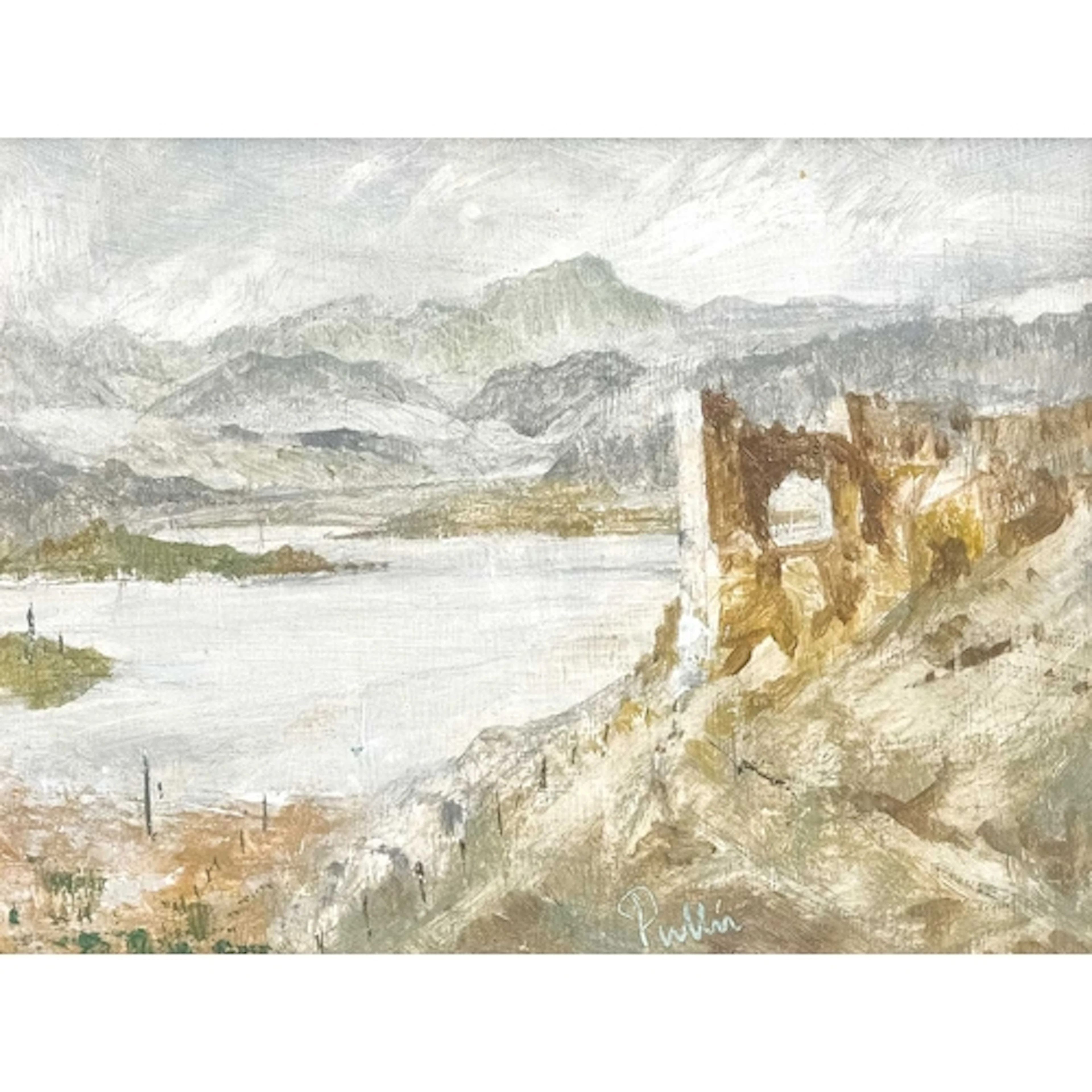 § Edward PULLÉE CBE (1907-2002) Loch Carron Oil on board, si...
