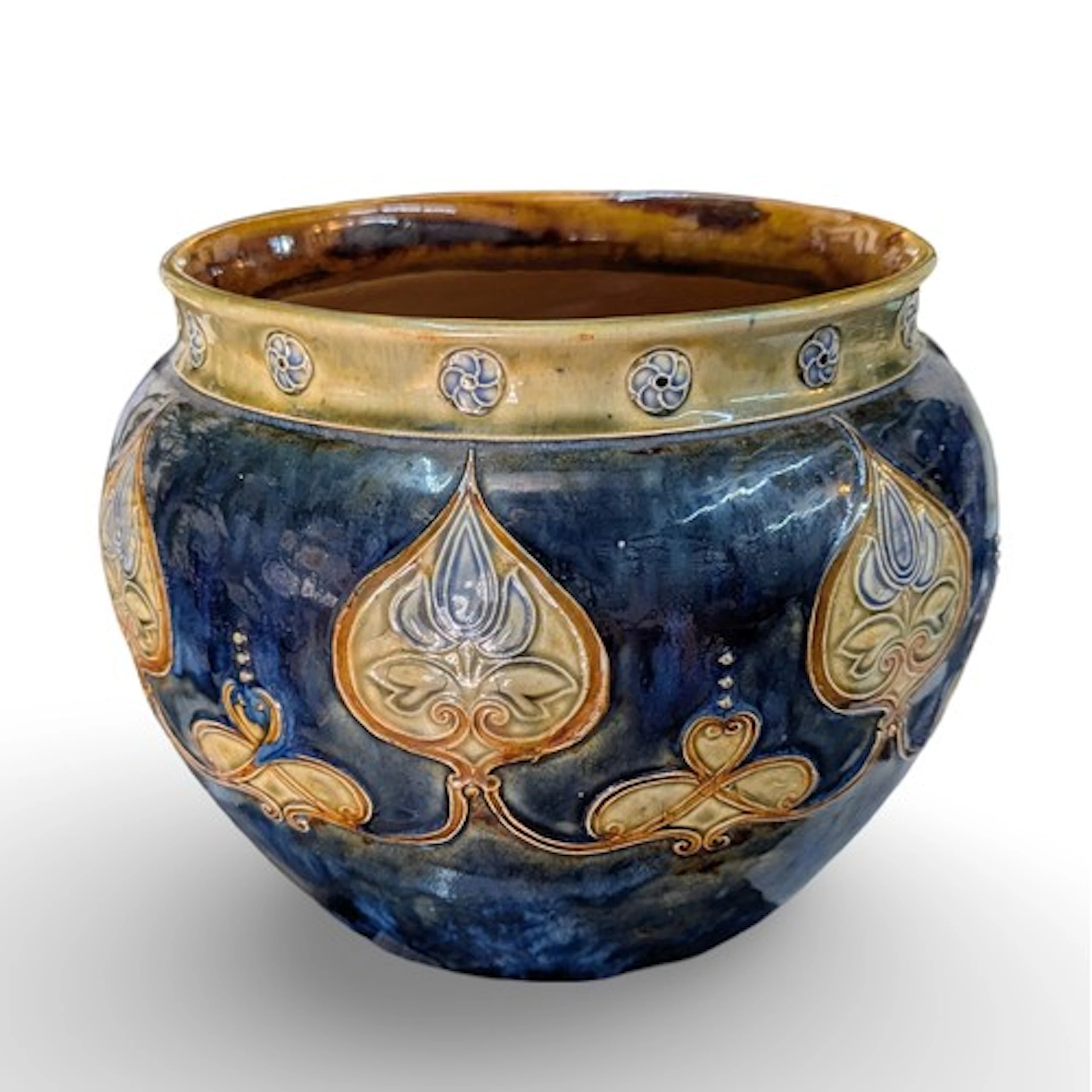 Royal Doulton Art Nouveau stoneware jardinière decorated in ...