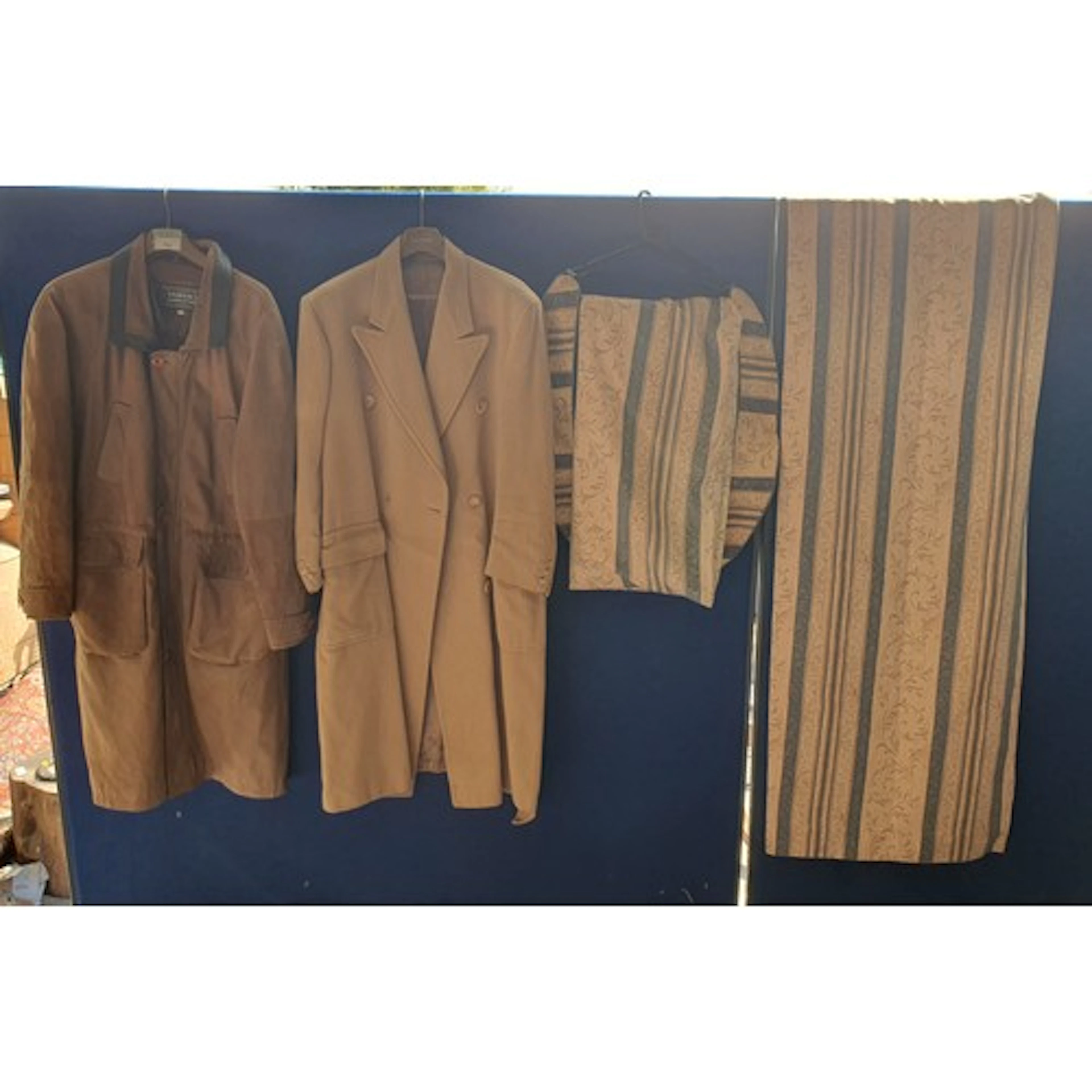 A "Versace Jeanscouture" full length suede Coat with leather...