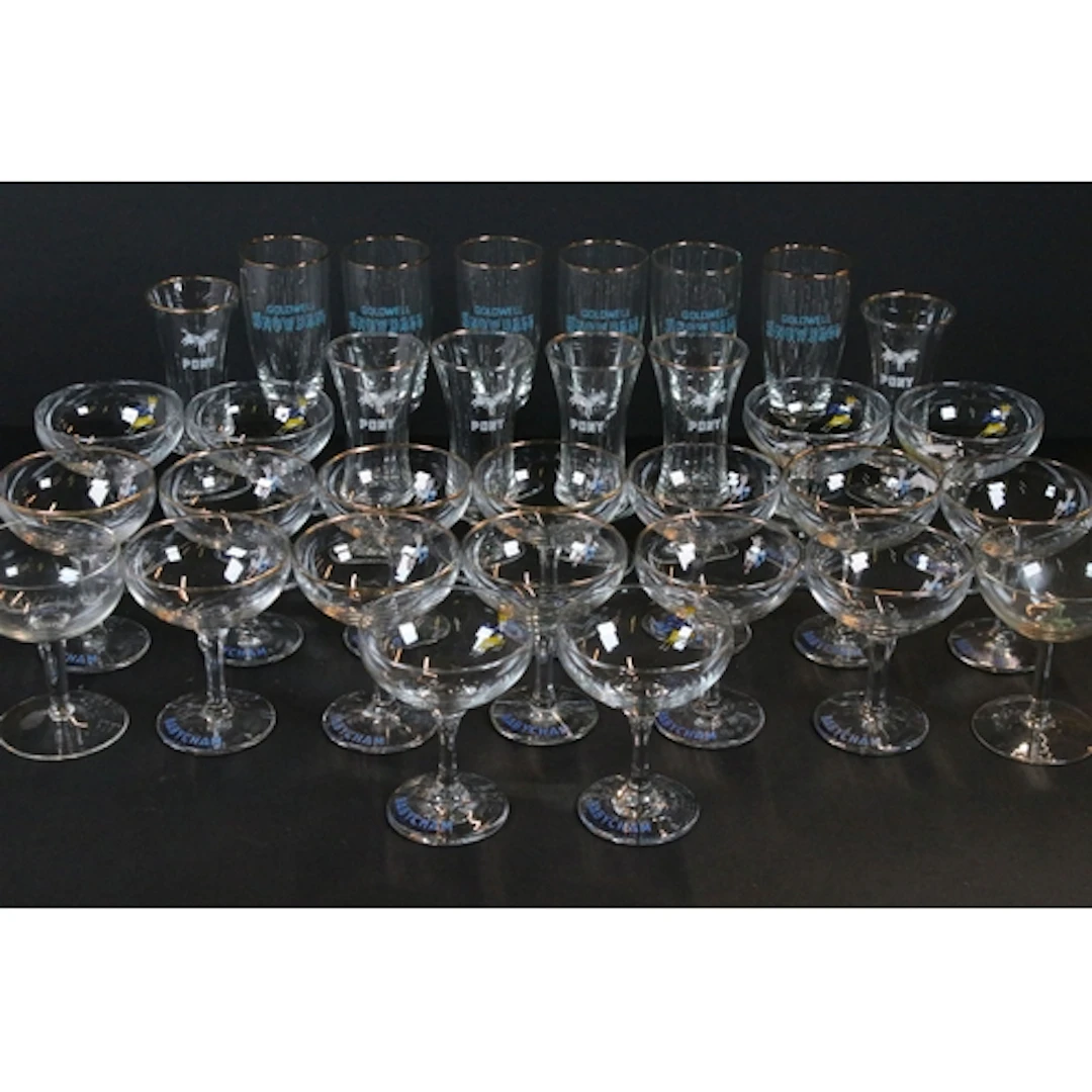 Collection of Babycham glassware, to comprise various sets o...