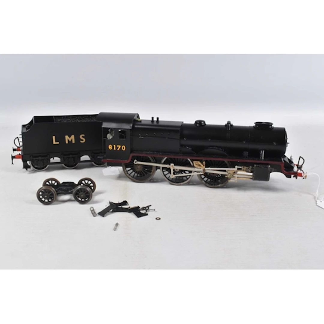 AN O GAUGE KIT BUILT ROYAL SCOT CLASS LOCOMOTIVE AND TENDER,...
