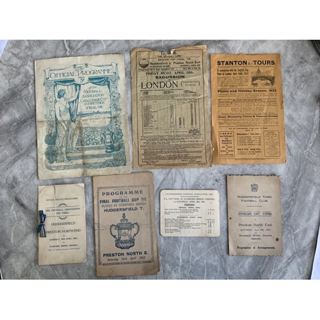 1922 FA Cup Final Football Programmes+ Menu: Huddersfield v ...