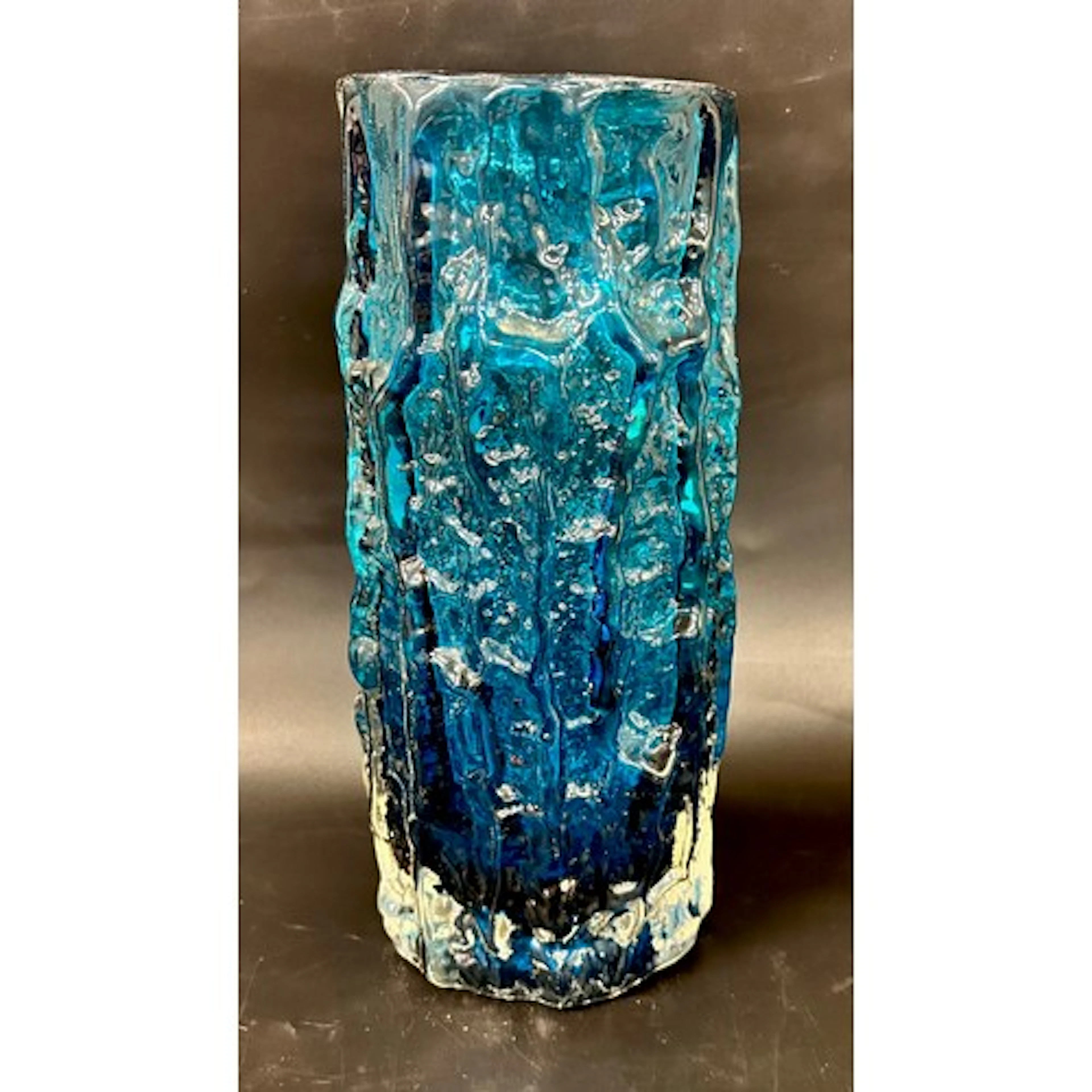 Geoffrey Baxter for Whitefriars; a textured glass Kingfisher...