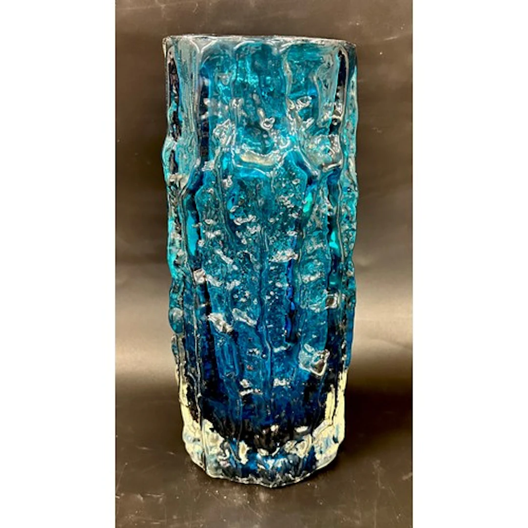 Geoffrey Baxter for Whitefriars; a textured glass Kingfisher...