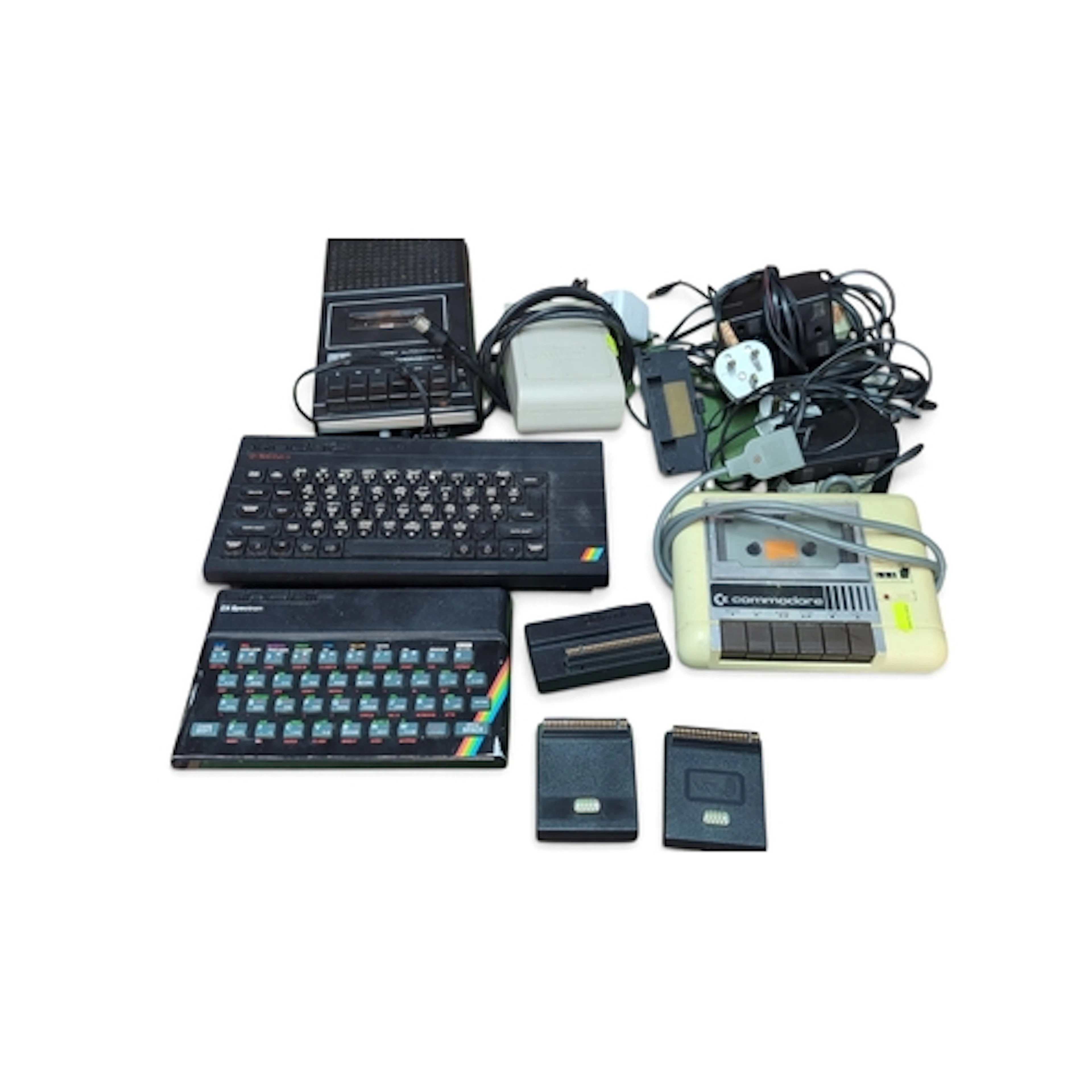 A group of home-computing equipment comprising Sinclair ZX S...