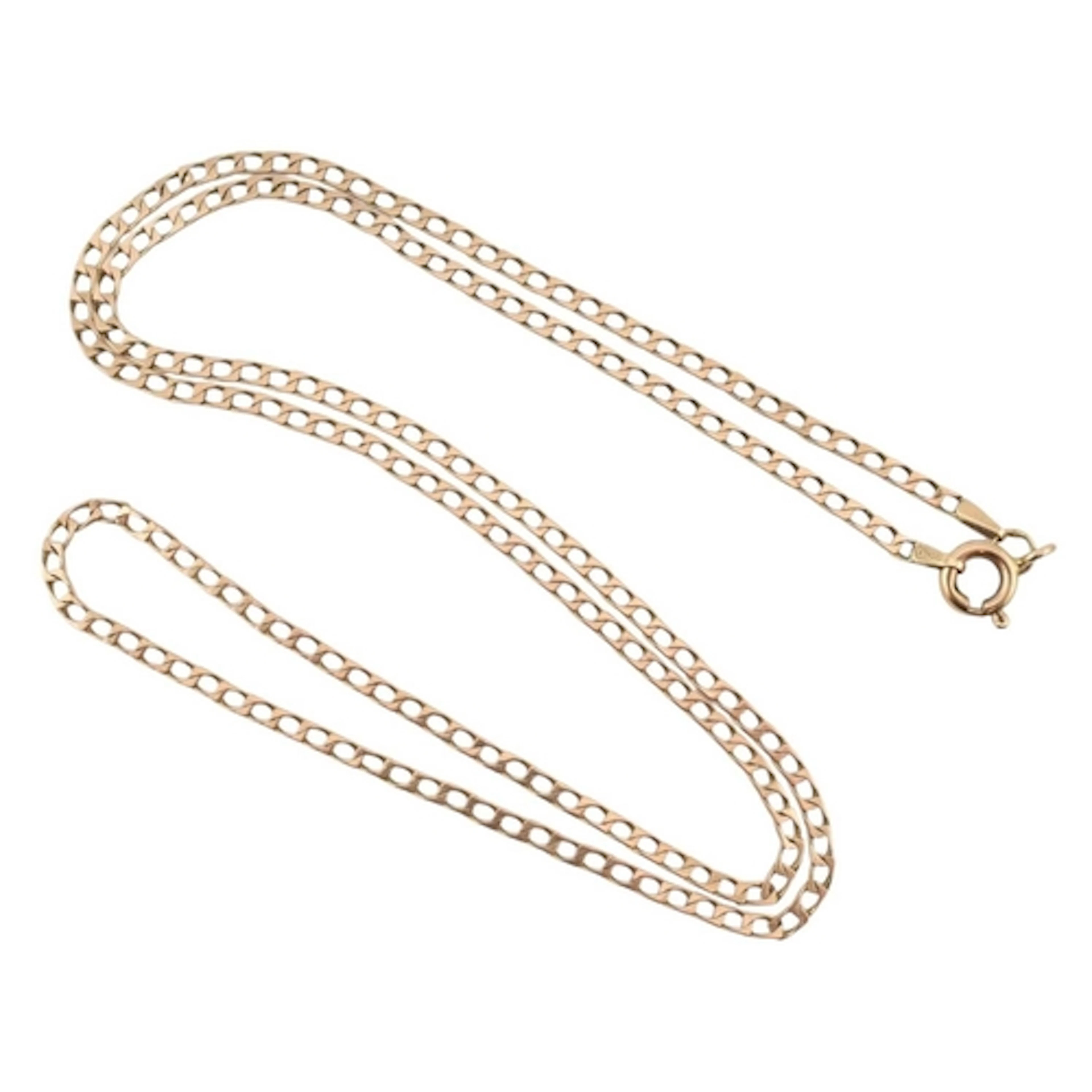 Italian 9ct gold necklace. Stamped Italy, 375 to the clasp. ...