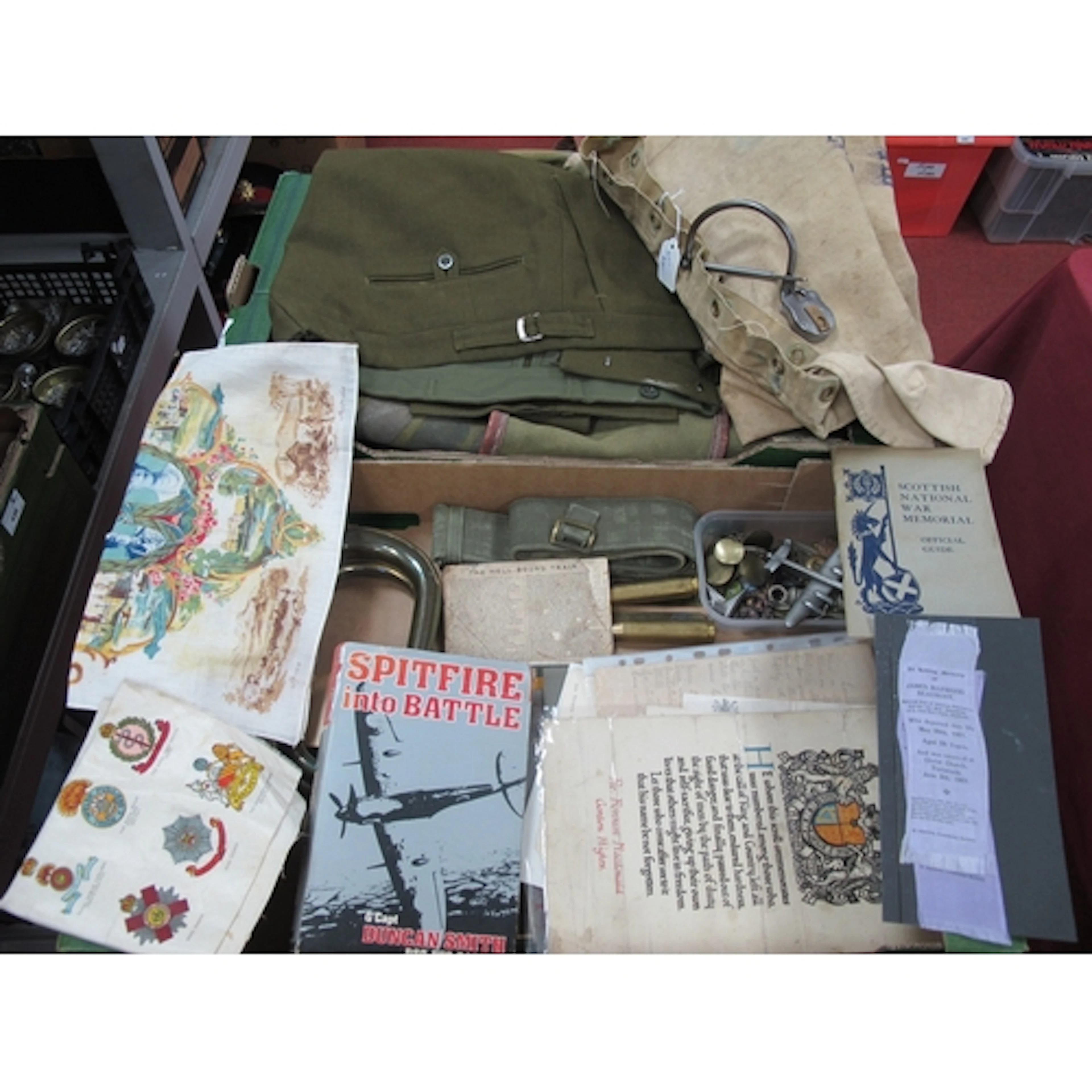 Variety of Mostly Military Themed Items, including Post-War ...