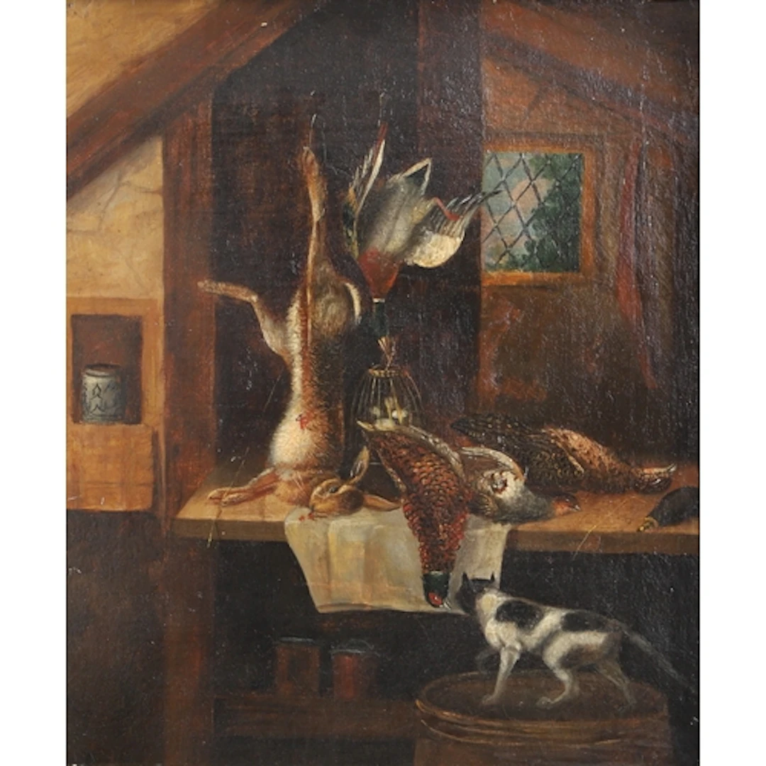 ATTRIBUTED TO BENJAMIN BLAKE (FL 1757-1830). LARDER SCENE DE...