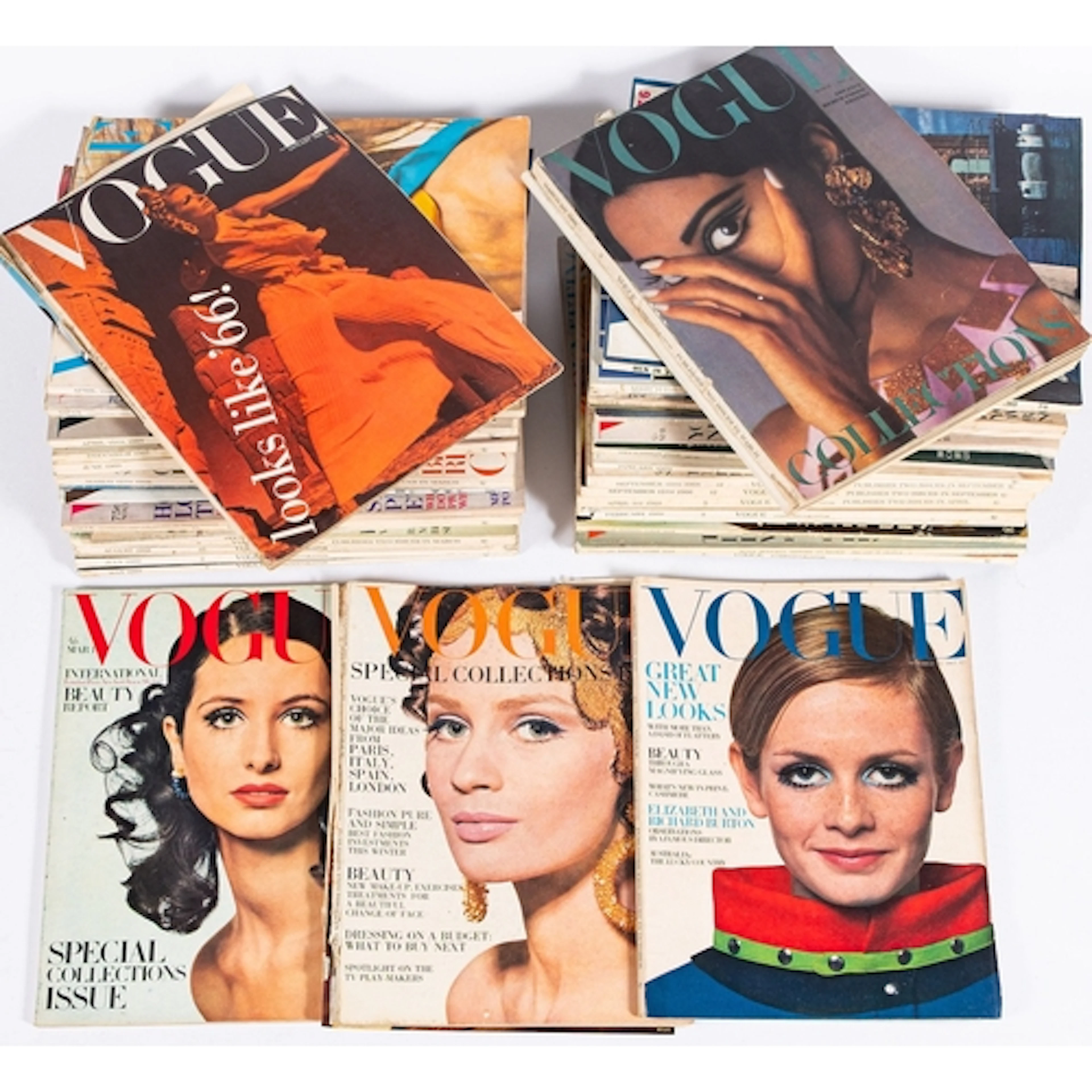 Vogue Magazine. A collection dating from 1966 to early 1970s...