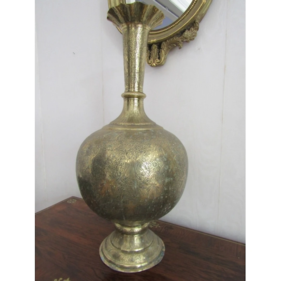 Antique Persian Vase of Baluster Form Approximately 27 Inche...