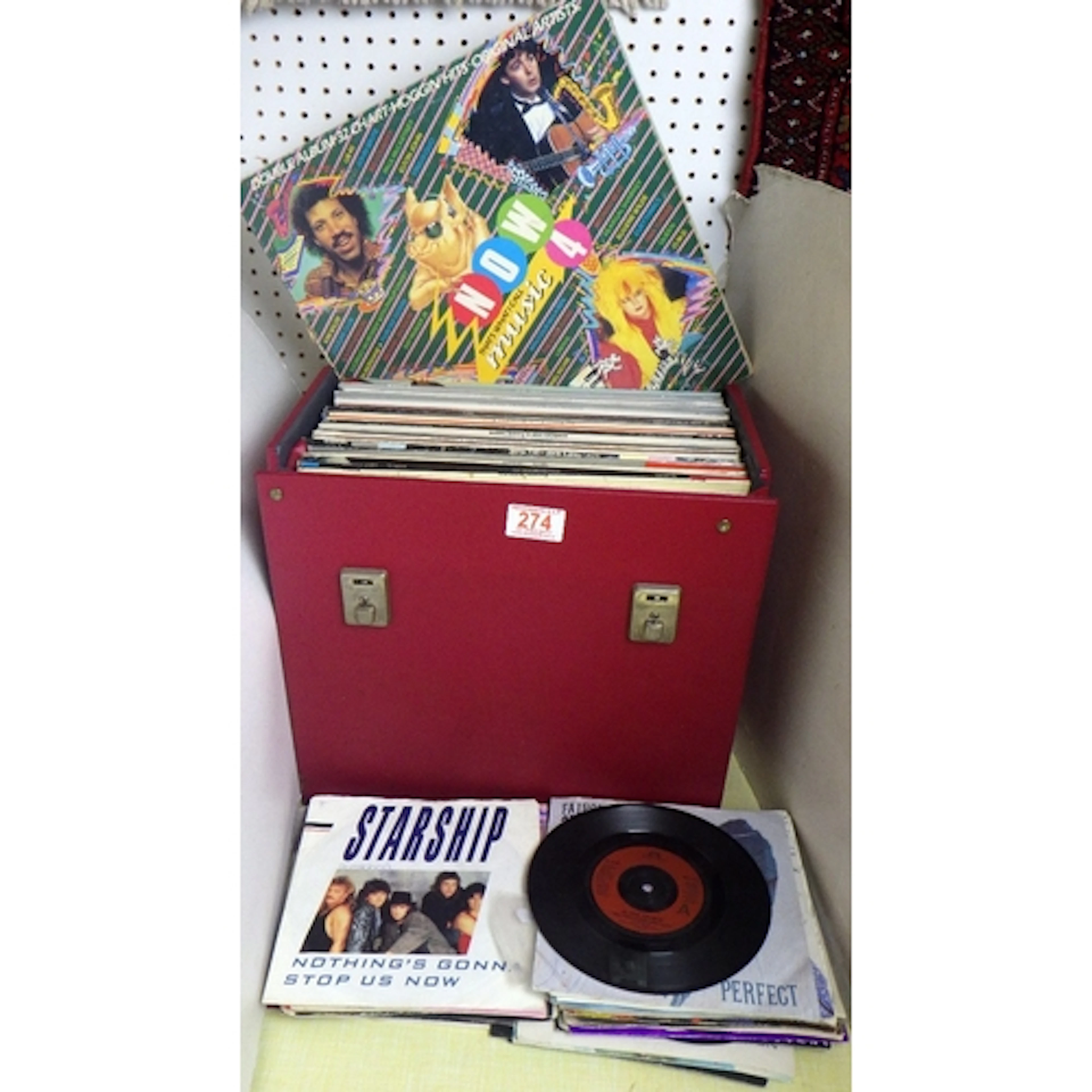 A qty of mixed genre LPs