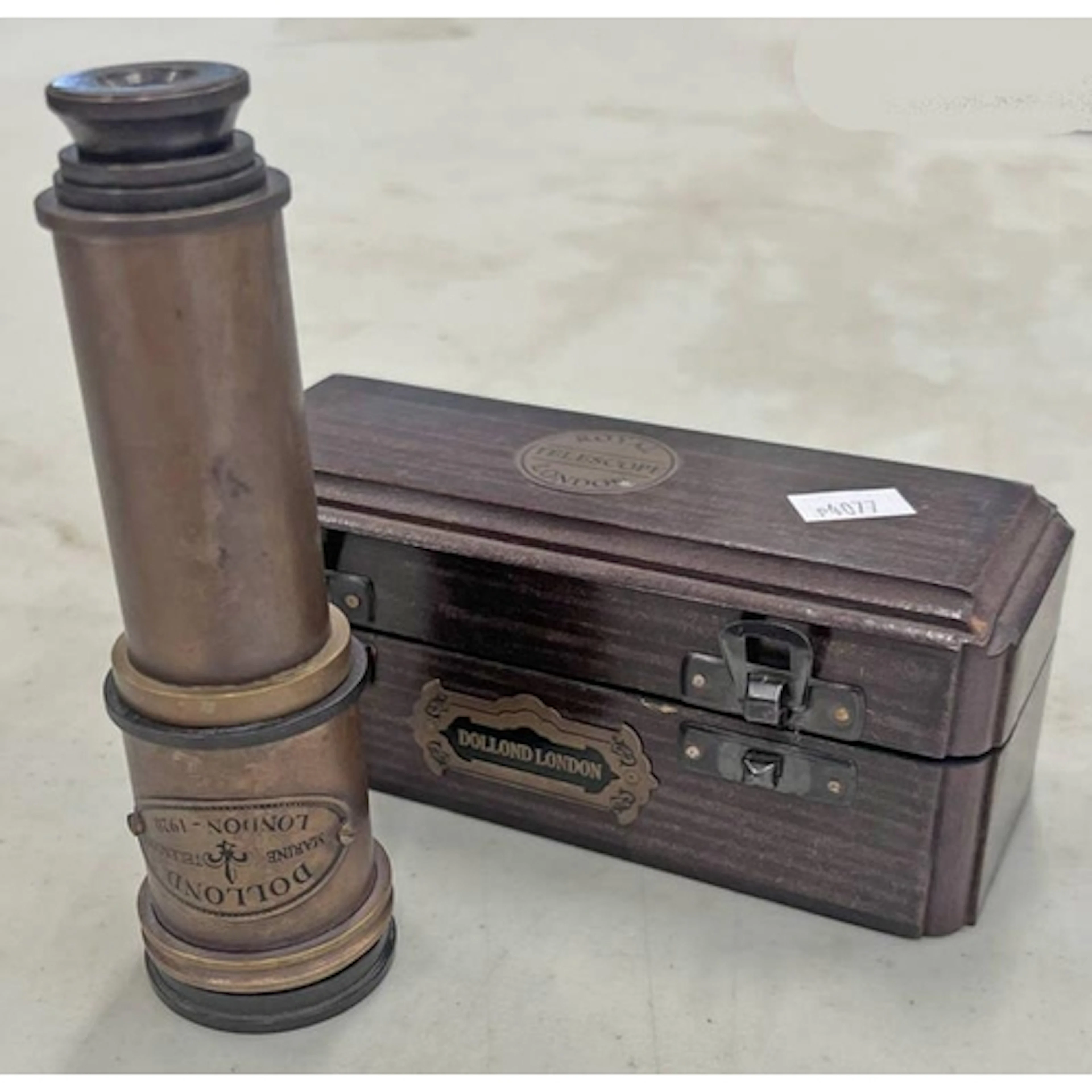 DOLLOND LONDON ROYAL TELESCOPE IN ITS WOODEN CASE