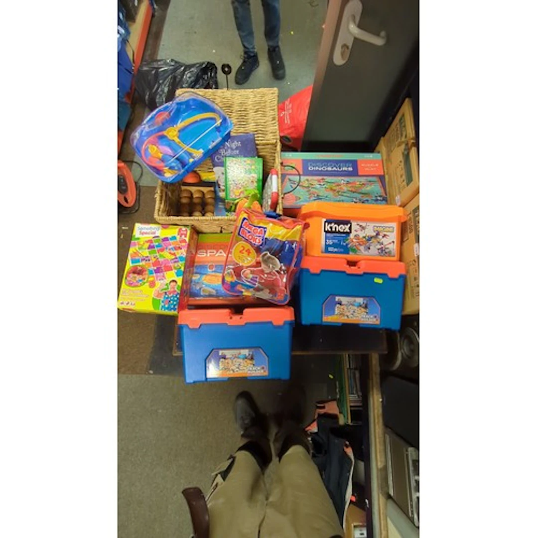 A quantity of children's toys and games, including Hot Wheel...