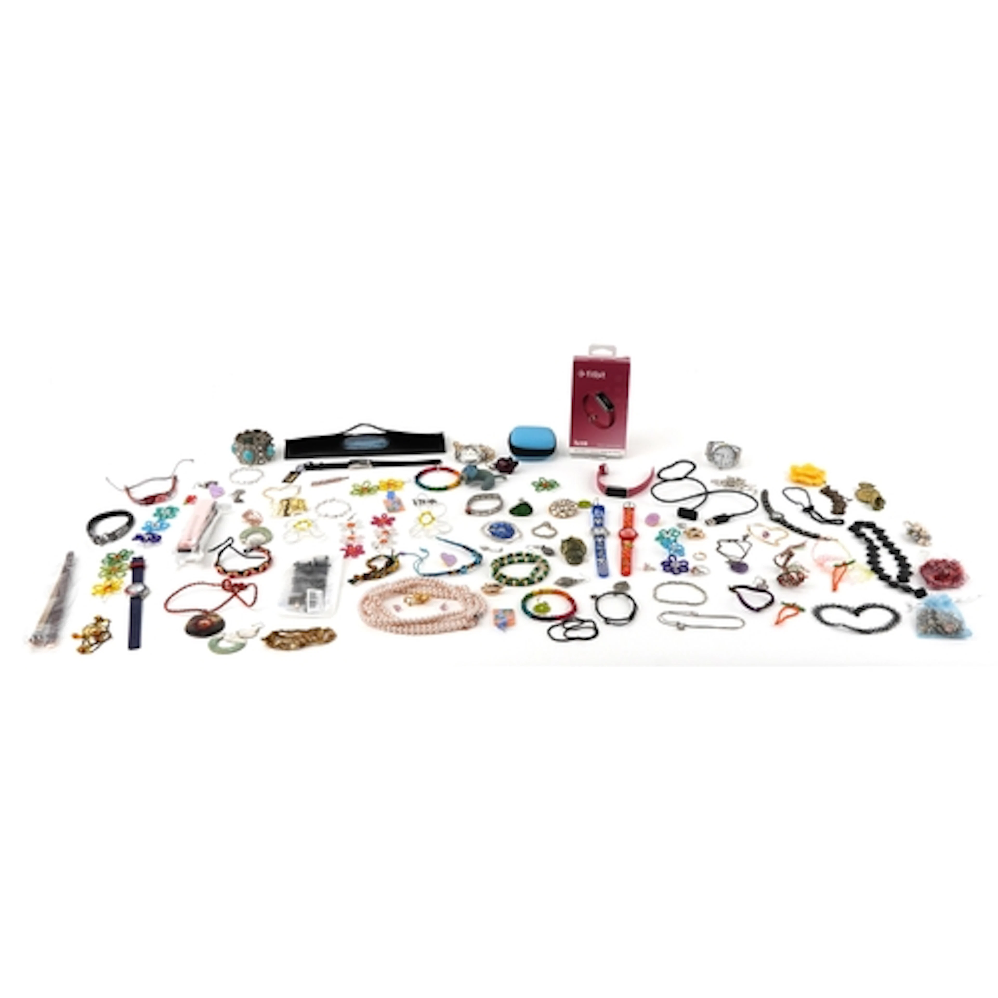 Collection of costume jewellery including necklaces, bracele...