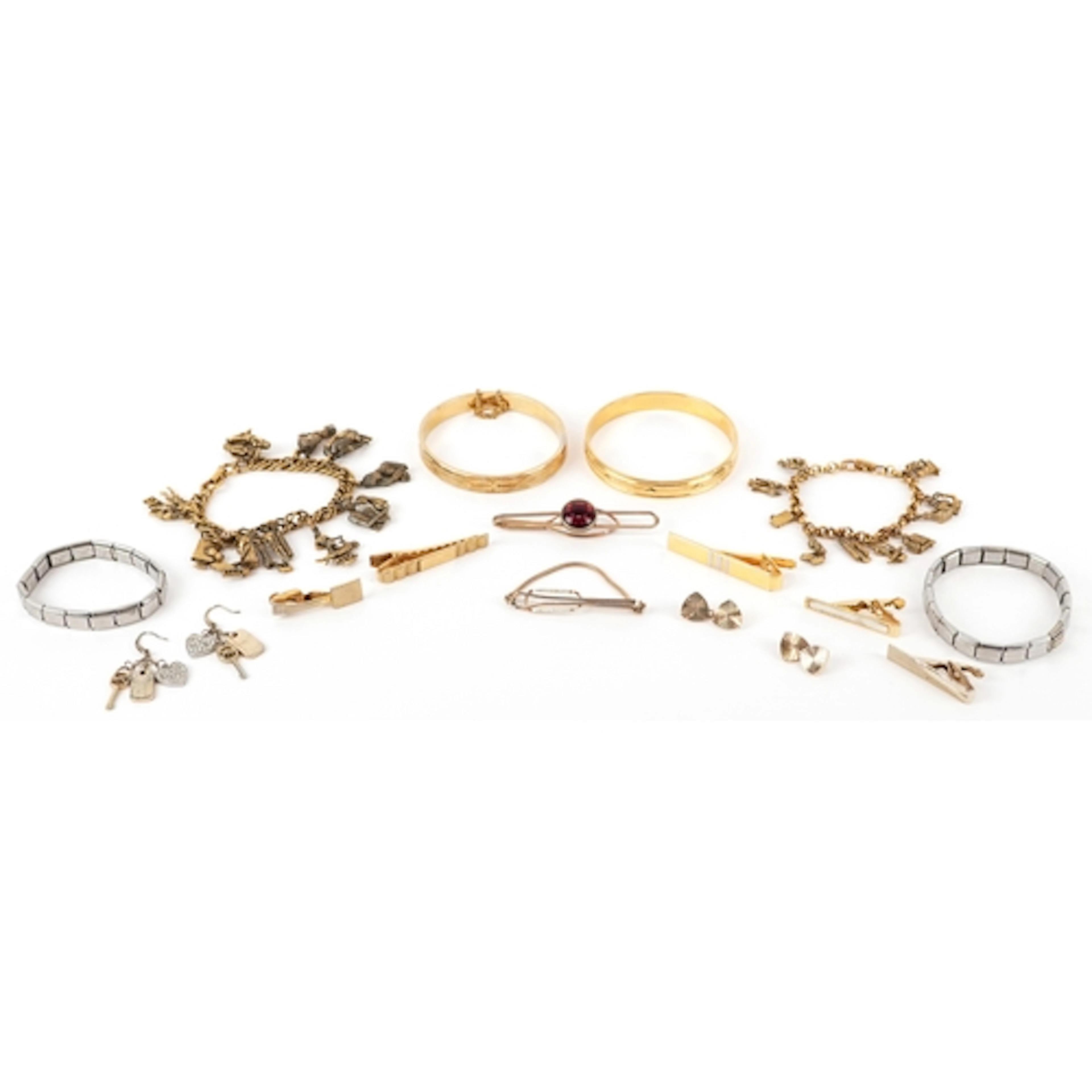 Vintage jewellery including Stratton tie clips, Michael Kors...