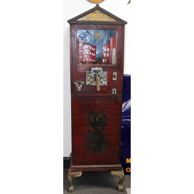 1930's British American Novelty Co. Pussy Shooter arcade sho...