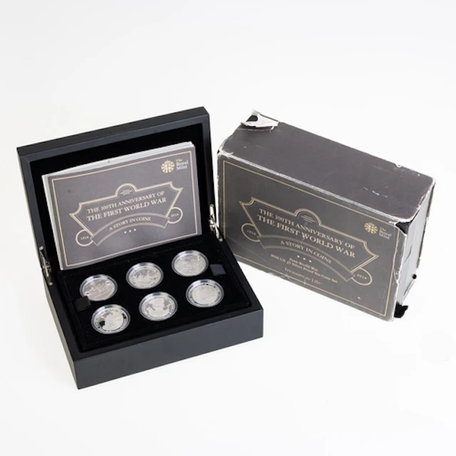 COINS - BRITISH 2016 ANNIVERSARY OF WWI SILVER SET. 2016 'Th...