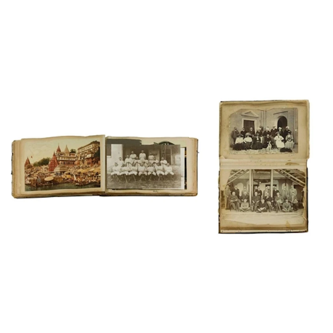 Two albums of Indian photographs, circa 1900. Including view...