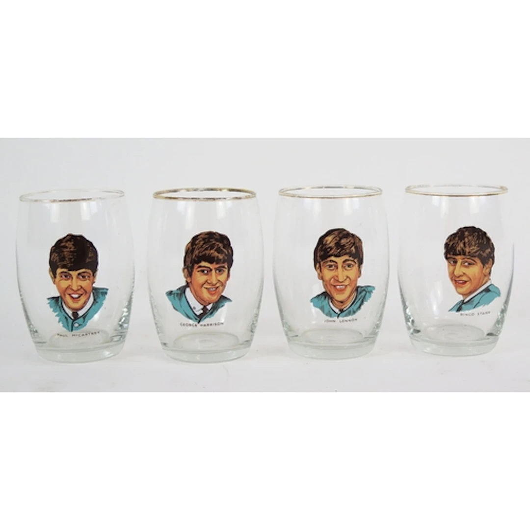 The Beatles - Joseph Lang Set of 4 Glasses c.1963 each glass...
