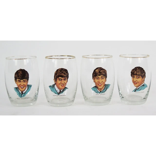 The Beatles - Joseph Lang Set of 4 Glasses c.1963 each glass...