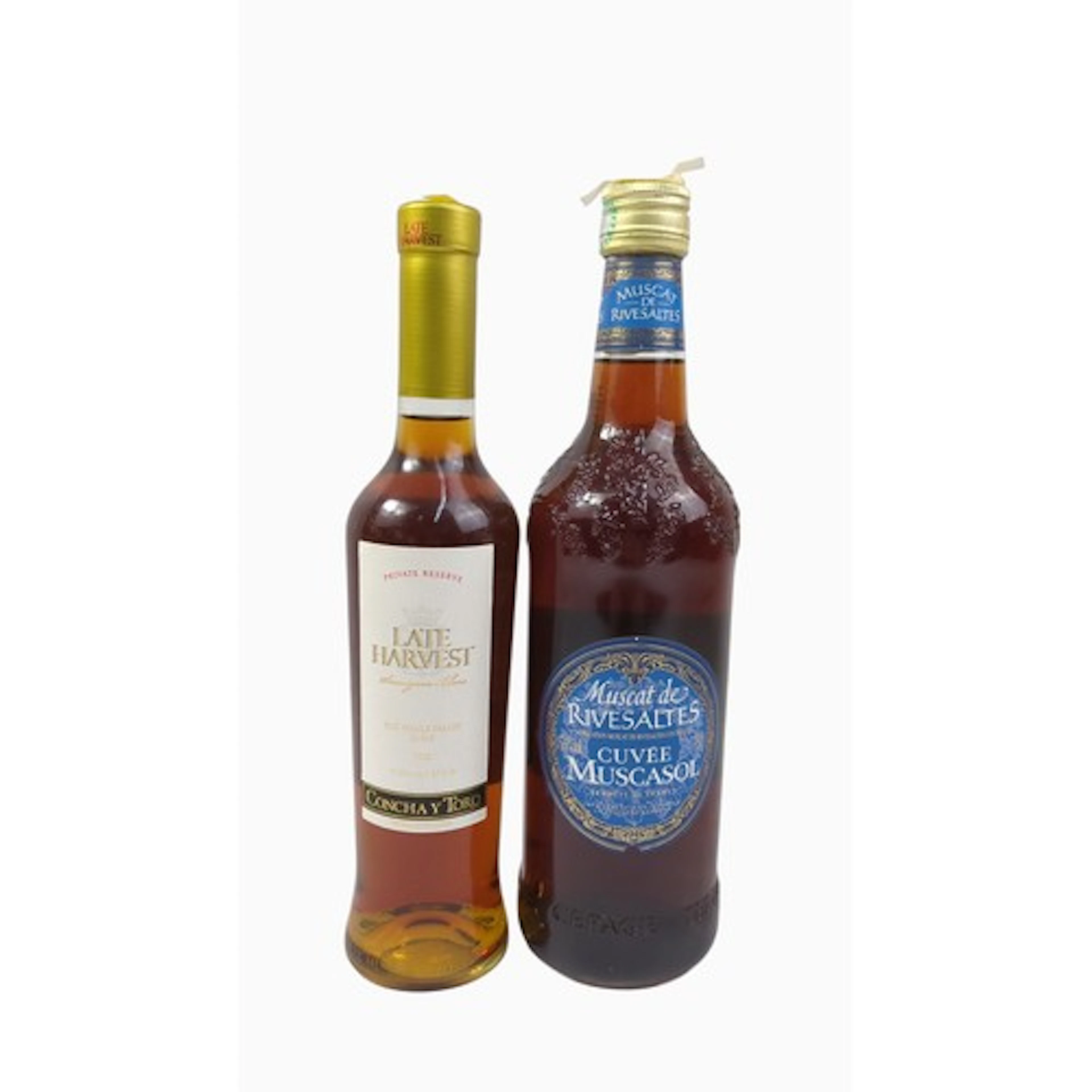 2 x dessert wine bottles comprising Concha y Toro “Lat...